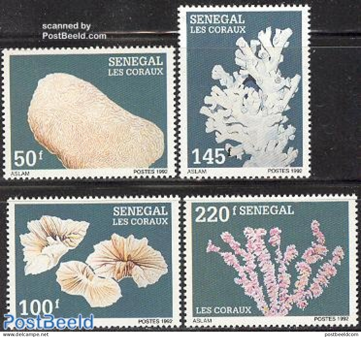 Senegal 1992 Corals 4v, Mint NH, Nature - Sénégal (1960-...)