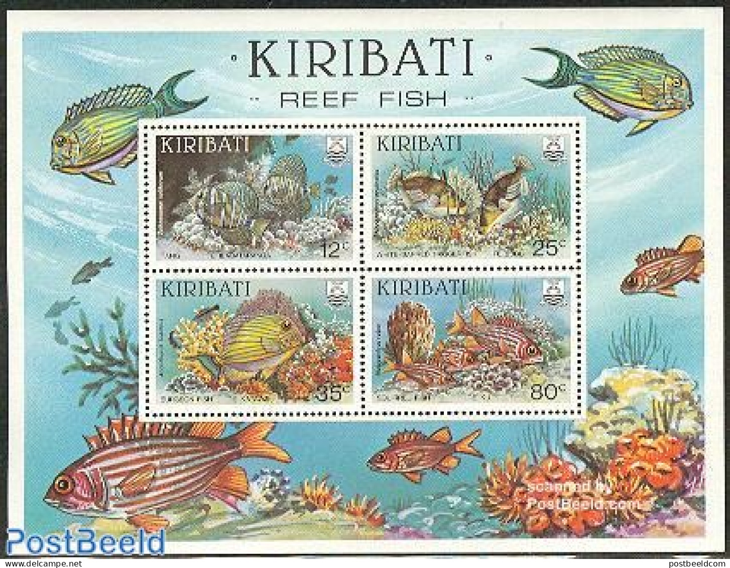 Kiribati 1985 Fish S/s, Mint NH, Nature - Fish - Poissons