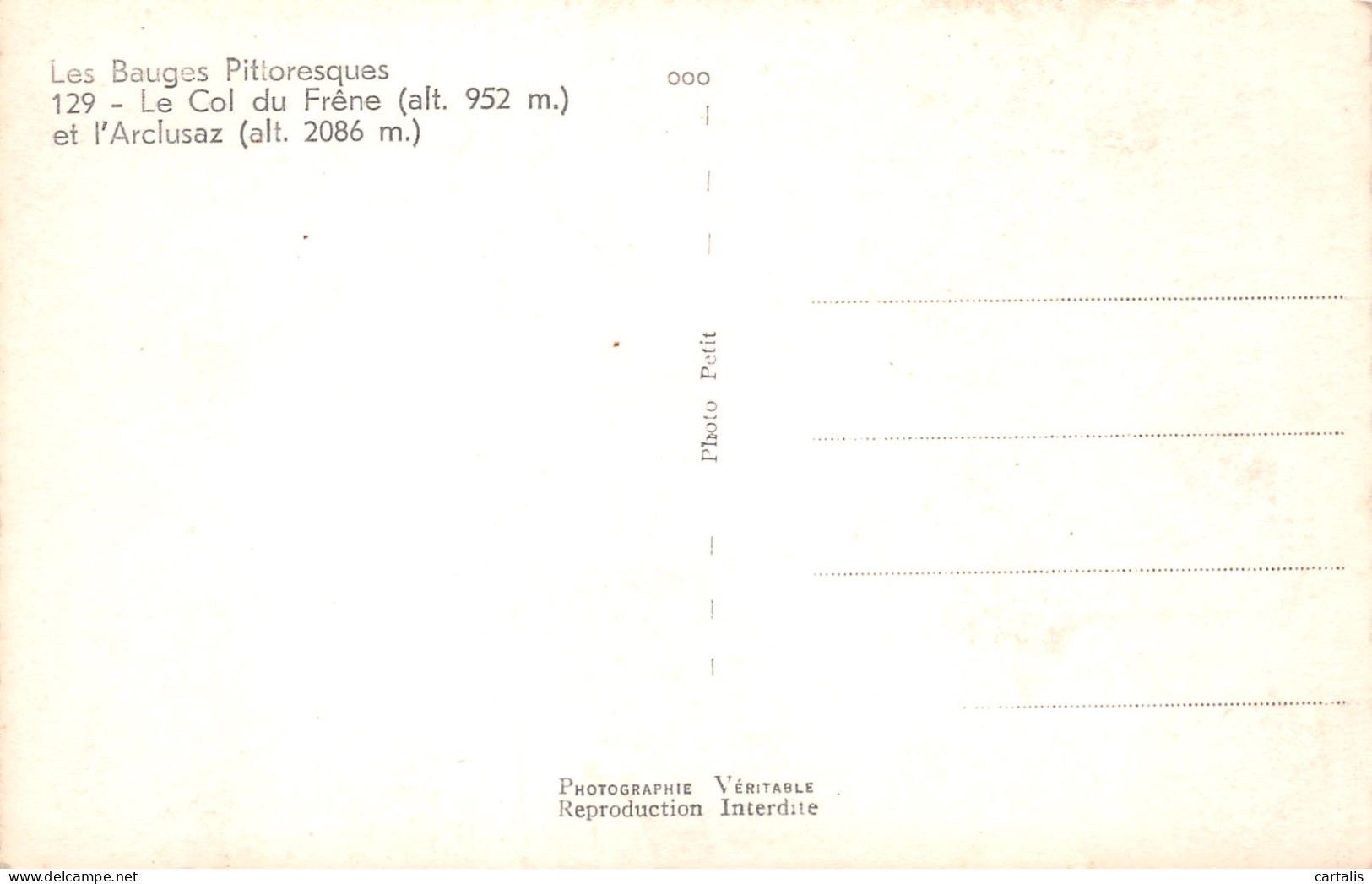 73-LE COL DU FRENE-N°3787-D/0371 - Otros & Sin Clasificación