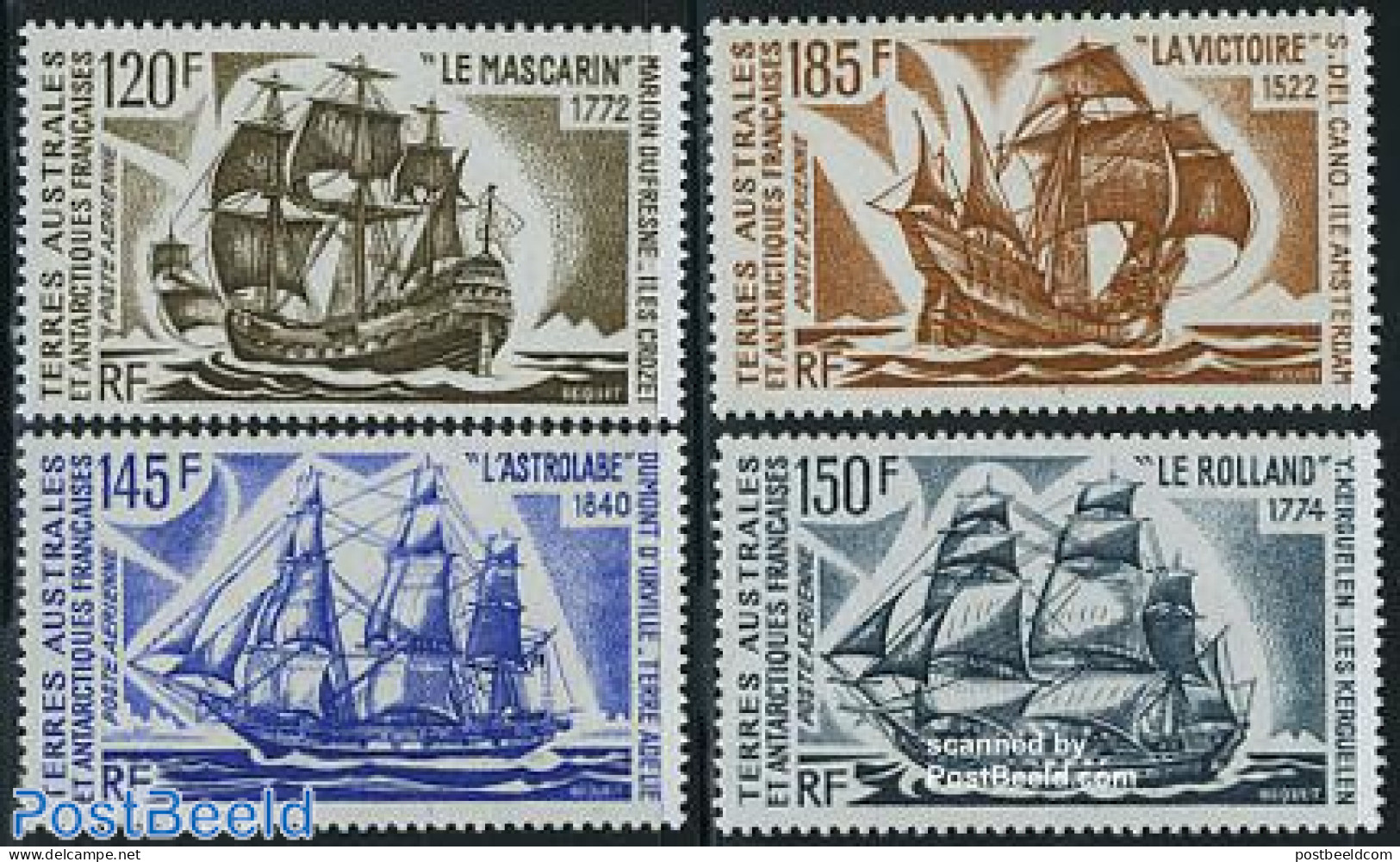 French Antarctic Territory 1973 Ships 4v, Mint NH, Transport - Ships And Boats - Unused Stamps