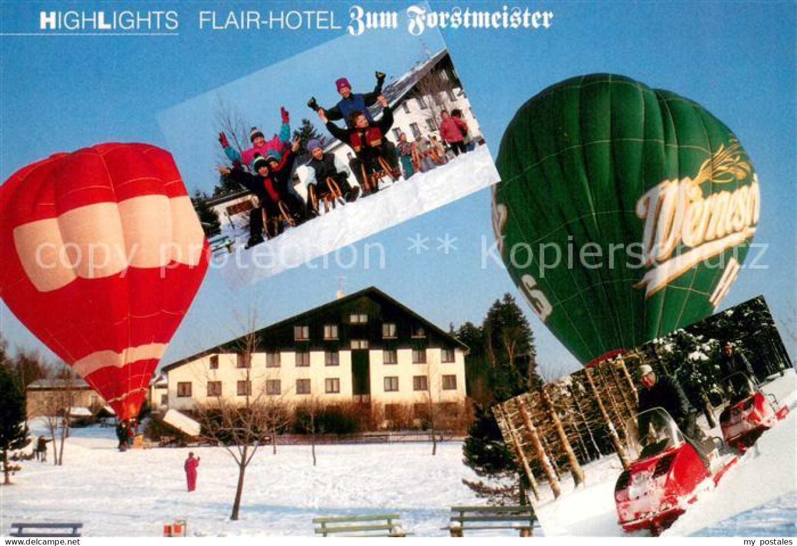 73741751 Schoenheide Erzgebirge Flair Hotel Zum Forstmeister Schlittenfahrt Heis - Andere & Zonder Classificatie