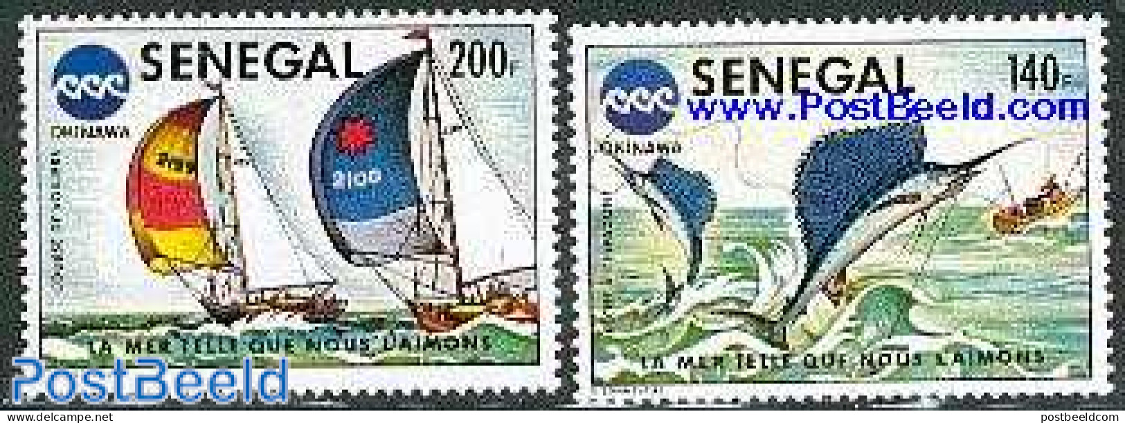 Senegal 1976 Okinawa Exposition 2v, Mint NH, Nature - Sport - Fish - Fishing - Sailing - Sport (other And Mixed) - Vissen