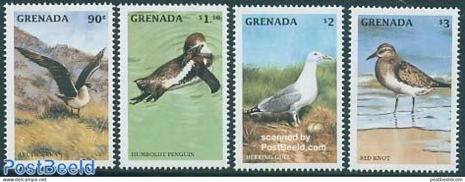 Grenada 1998 Sea Birds 4v, Mint NH, Nature - Birds - Other & Unclassified