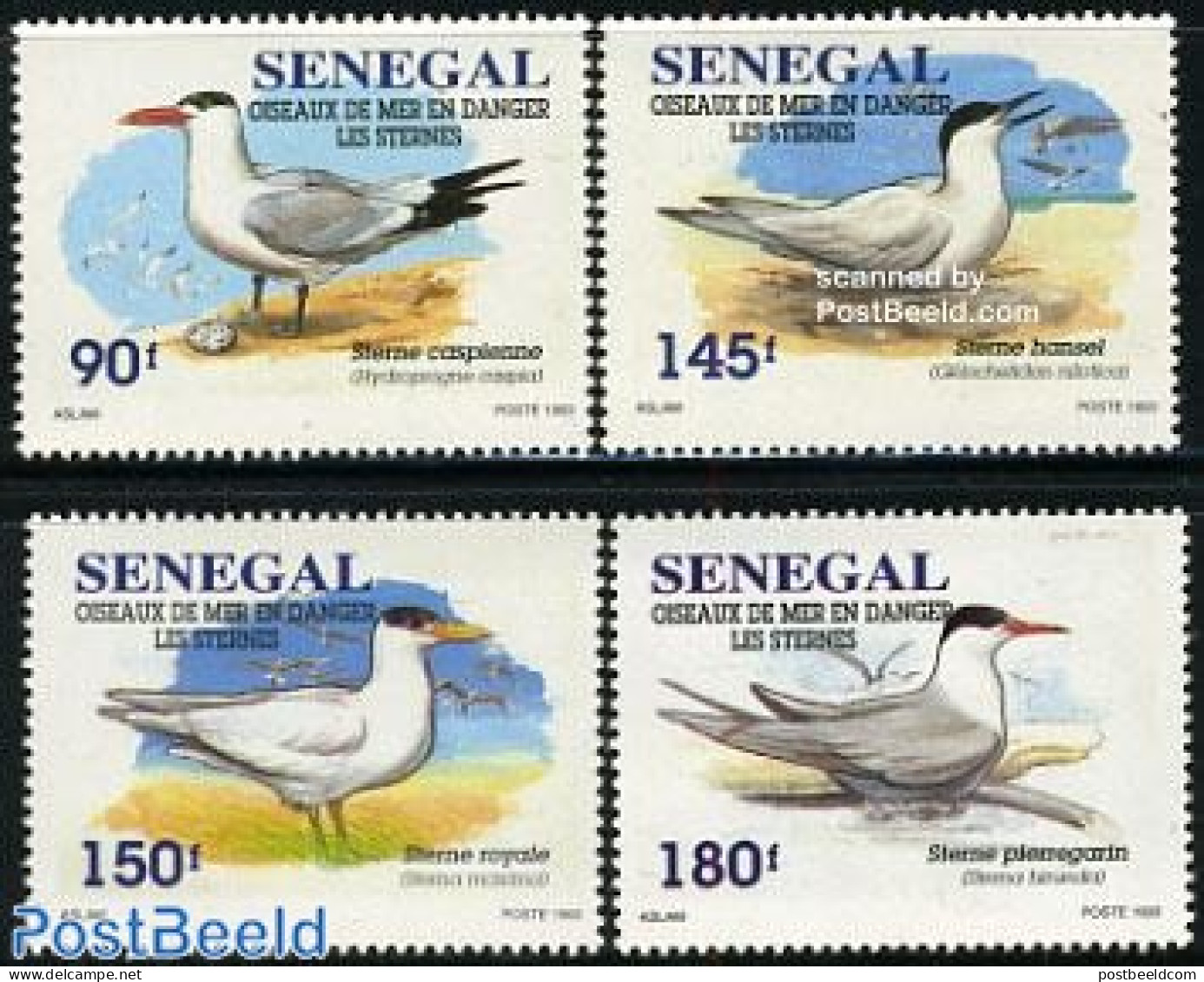 Senegal 1995 Sea Birds 4v, Mint NH, Nature - Birds - Senegal (1960-...)