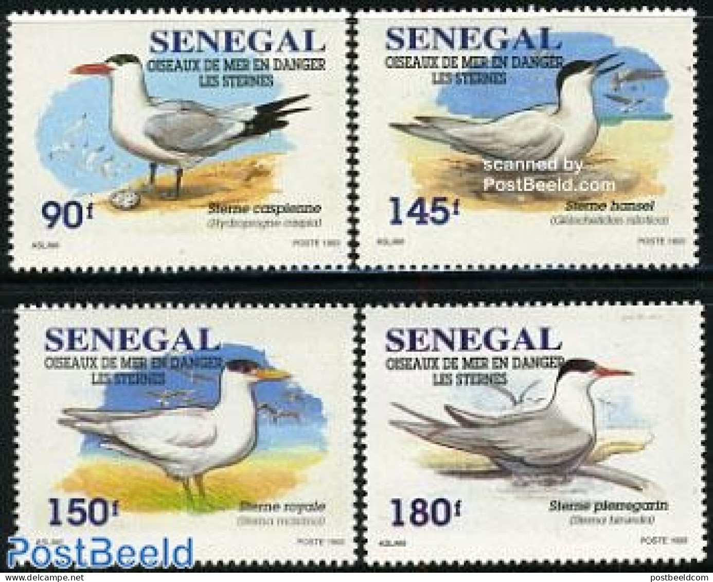 Senegal 1995 Sea Birds 4v, Mint NH, Nature - Birds - Sénégal (1960-...)