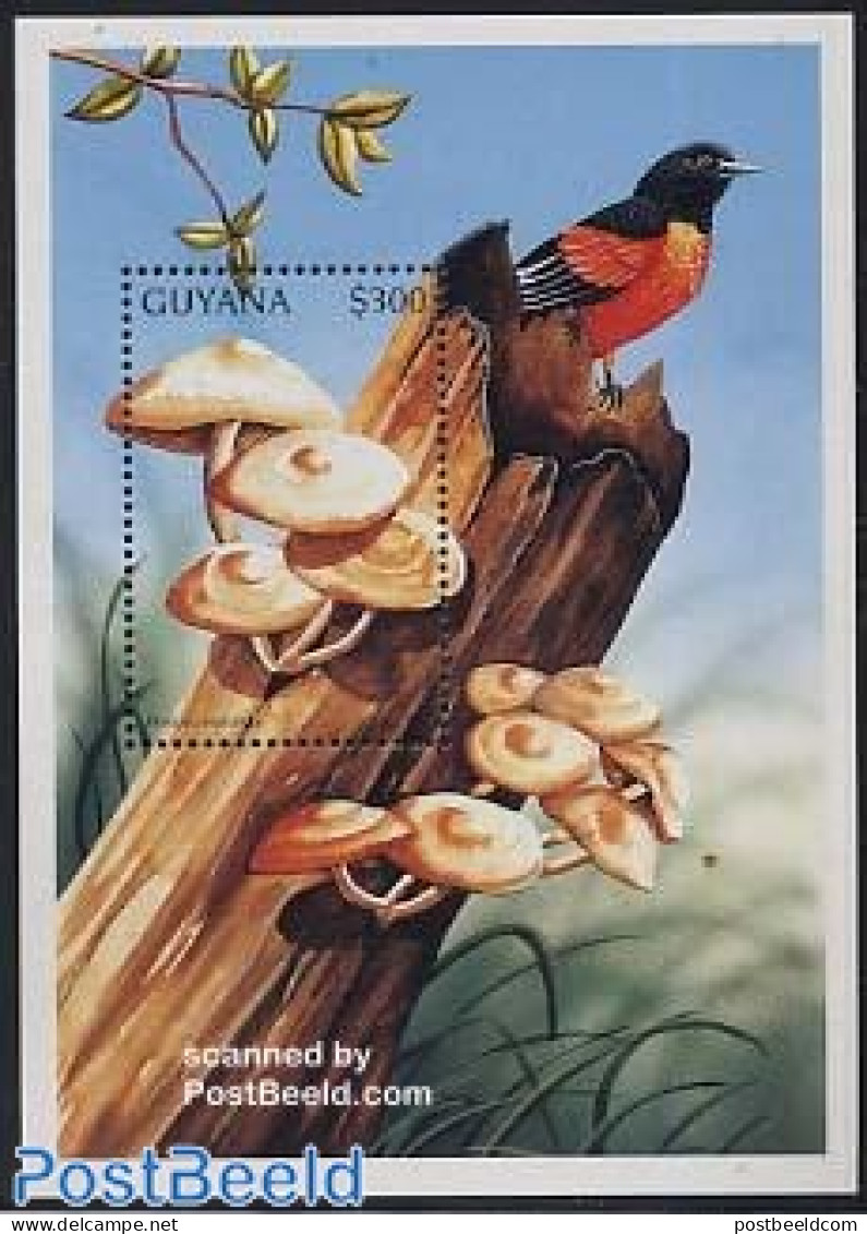 Guyana 1997 Mushroom S/s, Pholioya Mutabilis, Mint NH, Nature - Birds - Mushrooms - Mushrooms