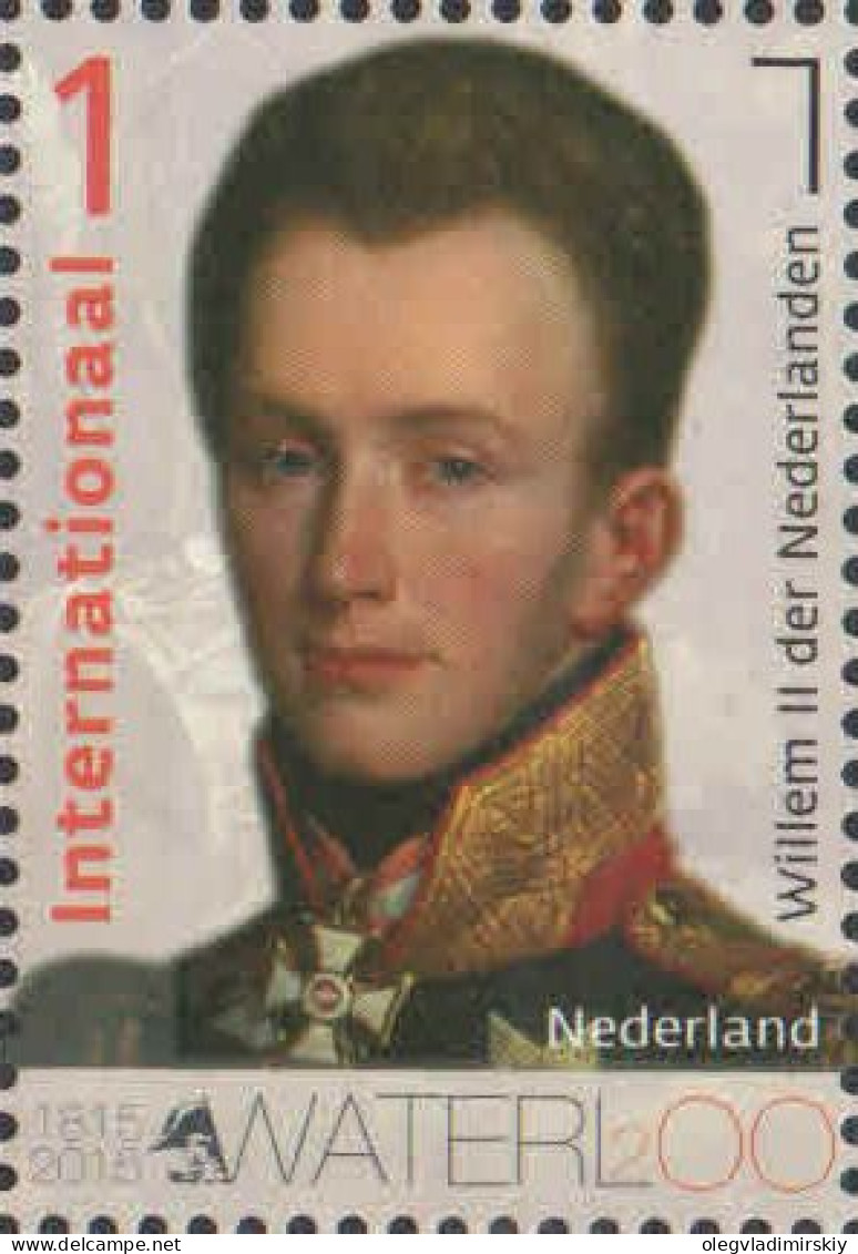 Netherlands Pays-Bas Niederlande 2014 Waterloo King Willem II Stamp MNH - Königshäuser, Adel