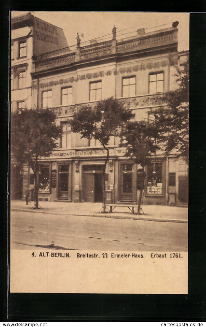 AK Alt-Berlin, Breitestr. 11 Mit Dem Ermeler-Haus  - Mitte