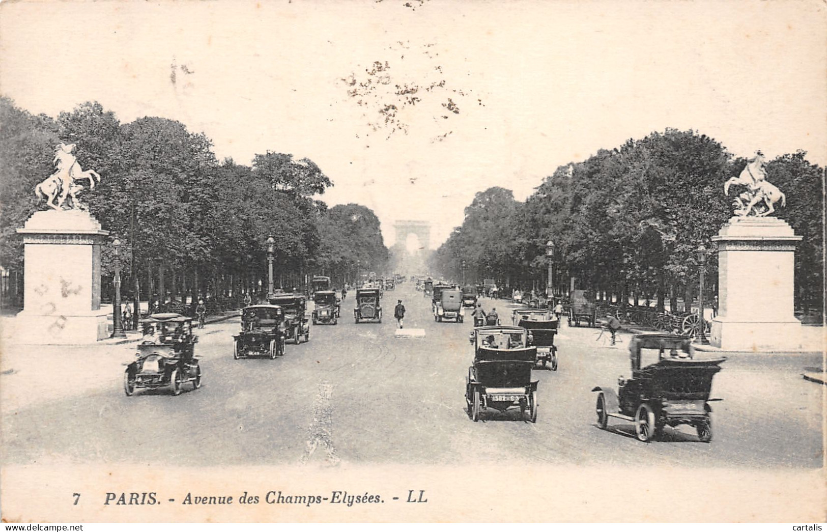 75-PARIS AVENUE DES CHAMPS ELYSEES-N°3788-G/0161 - Champs-Elysées