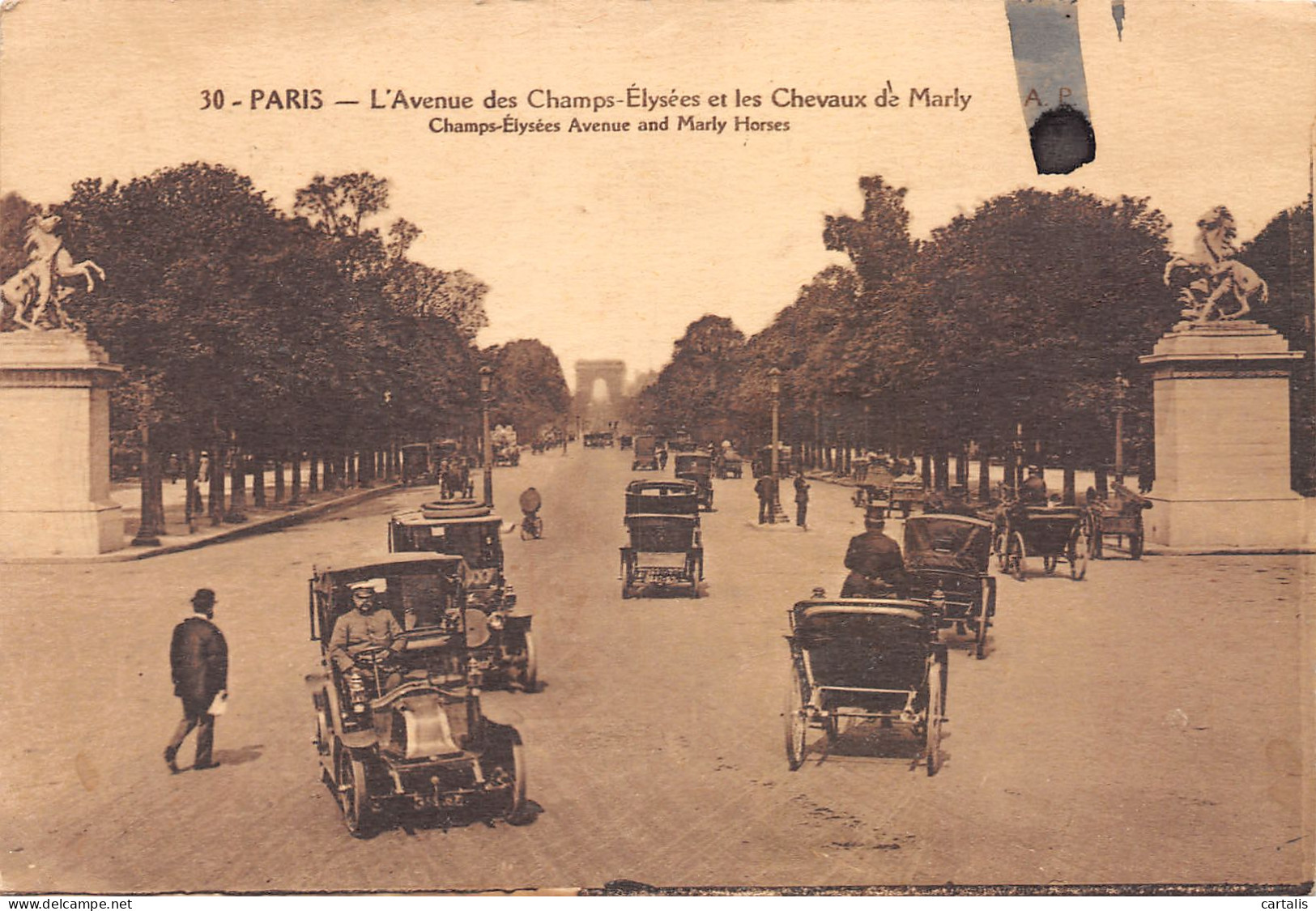 75-PARIS AVENUE DES CHAMPS ELYSEES-N°3788-G/0165 - Champs-Elysées