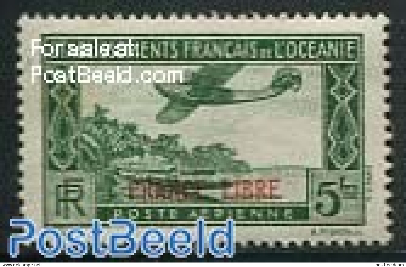 French Oceania 1941 Overprint 1v, Mint NH - Autres & Non Classés