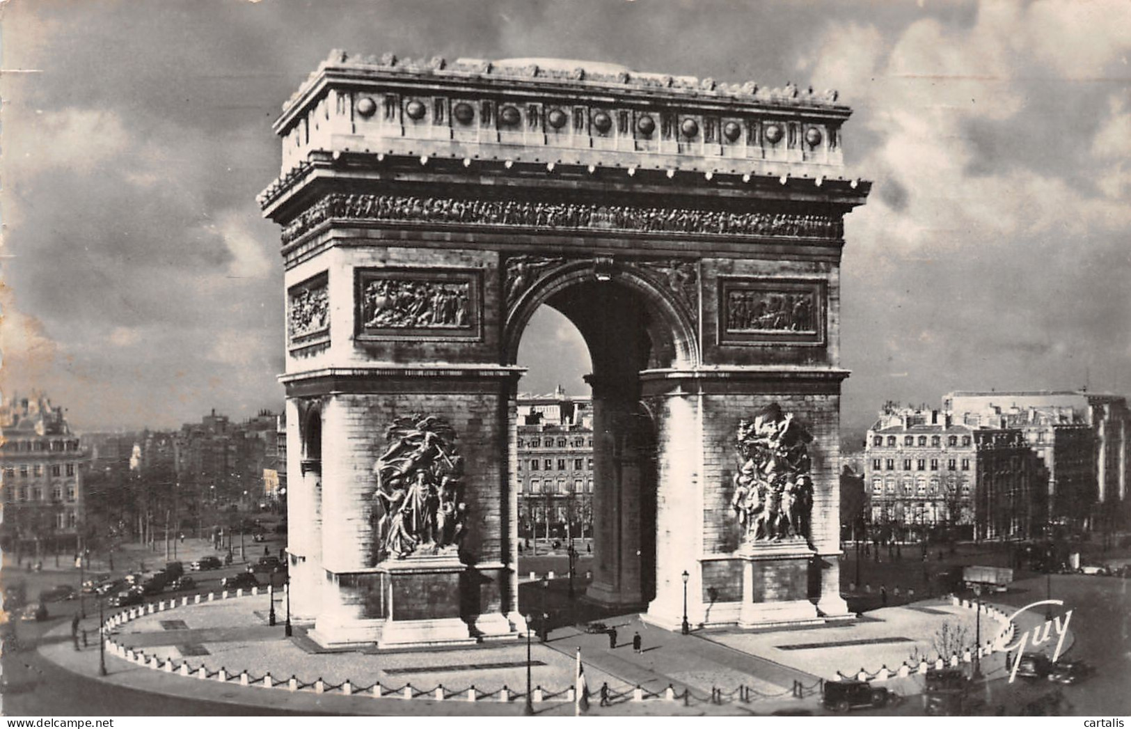 75-PARIS L ARC DE TRIOMPHE-N°3788-G/0137 - Arc De Triomphe