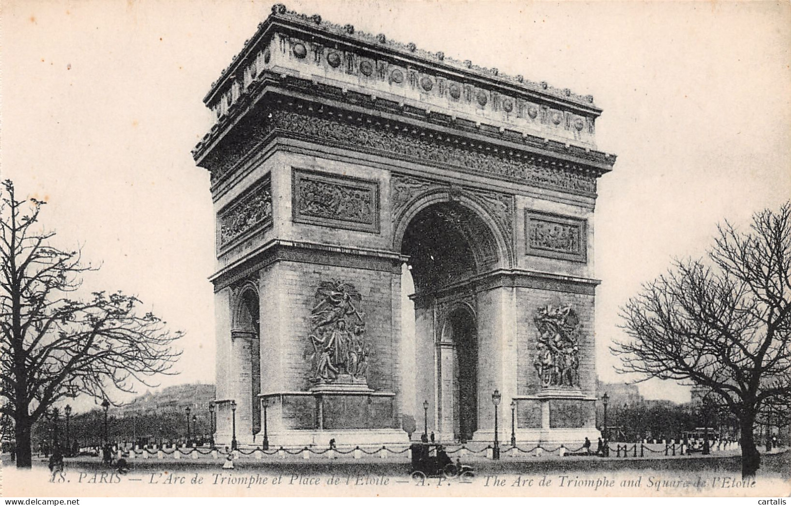 75-PARIS L ARC DE TRIOMPHE-N°3788-G/0087 - Arc De Triomphe