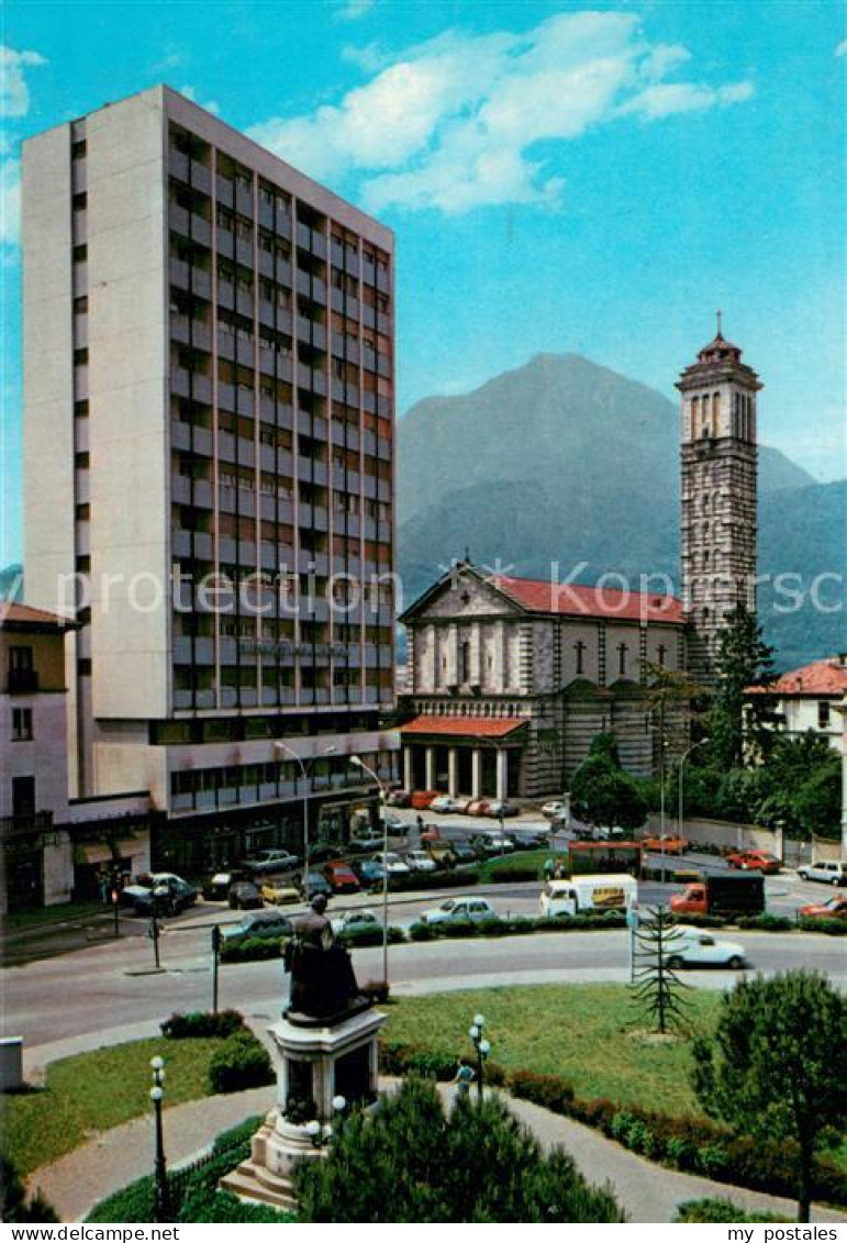 73741582 Lecco Piazza Manzoni Chiesa Monumento Lecco - Sonstige & Ohne Zuordnung