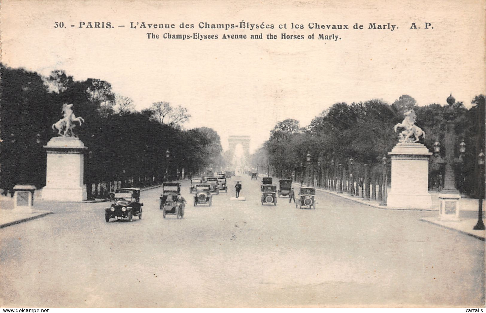 75-PARIS AVENUE DES CHAMPS ELYSEES-N°3788-G/0019 - Champs-Elysées