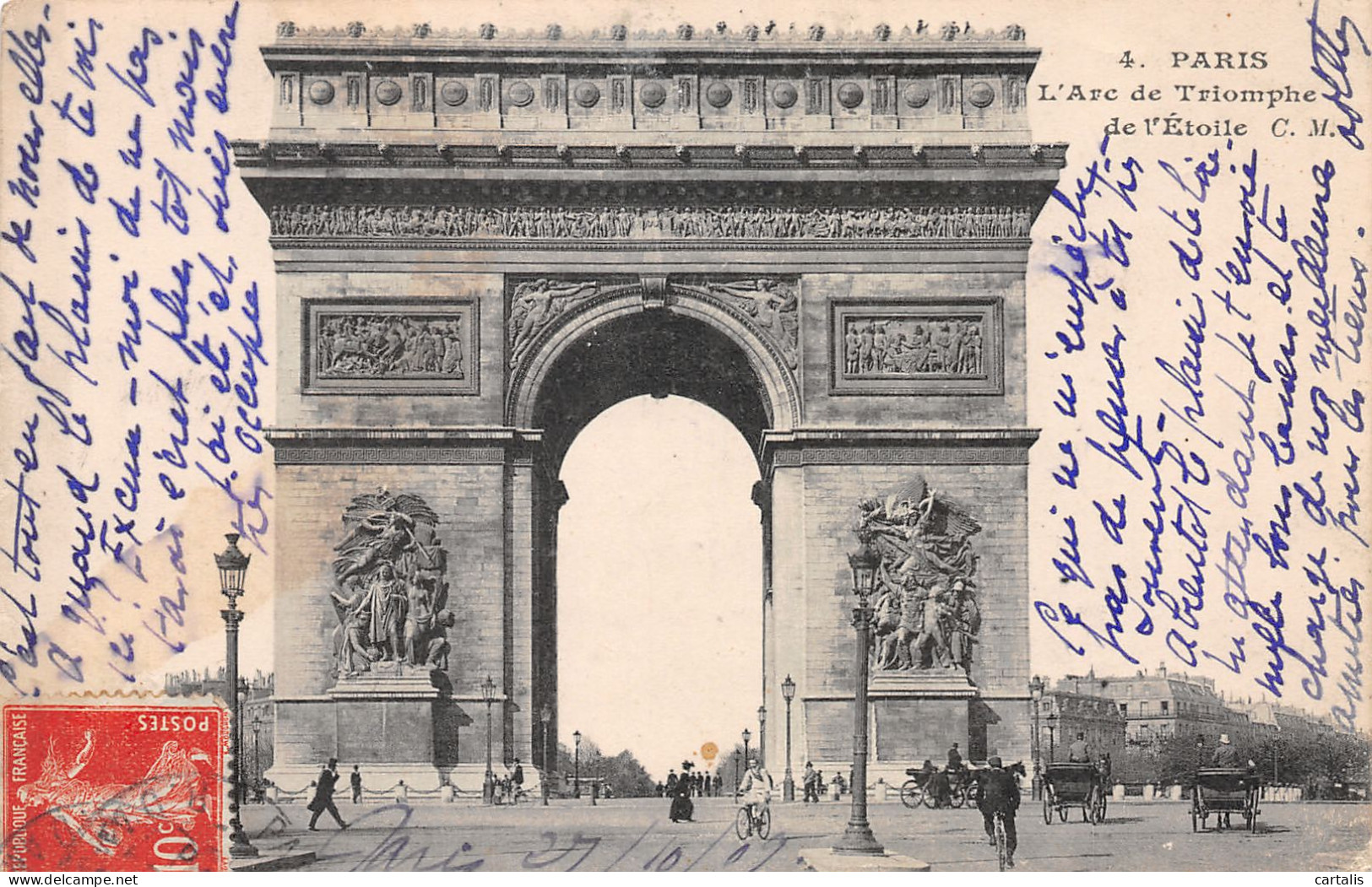 75-PARIS L ARC DE TRIOMPHE-N°3788-G/0001 - Arc De Triomphe
