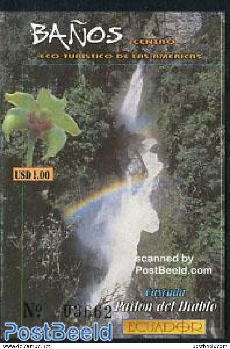 Ecuador 2001 Tourism, Bands S/s, Mint NH, Nature - Various - Flowers & Plants - Water, Dams & Falls - Tourism - Equateur
