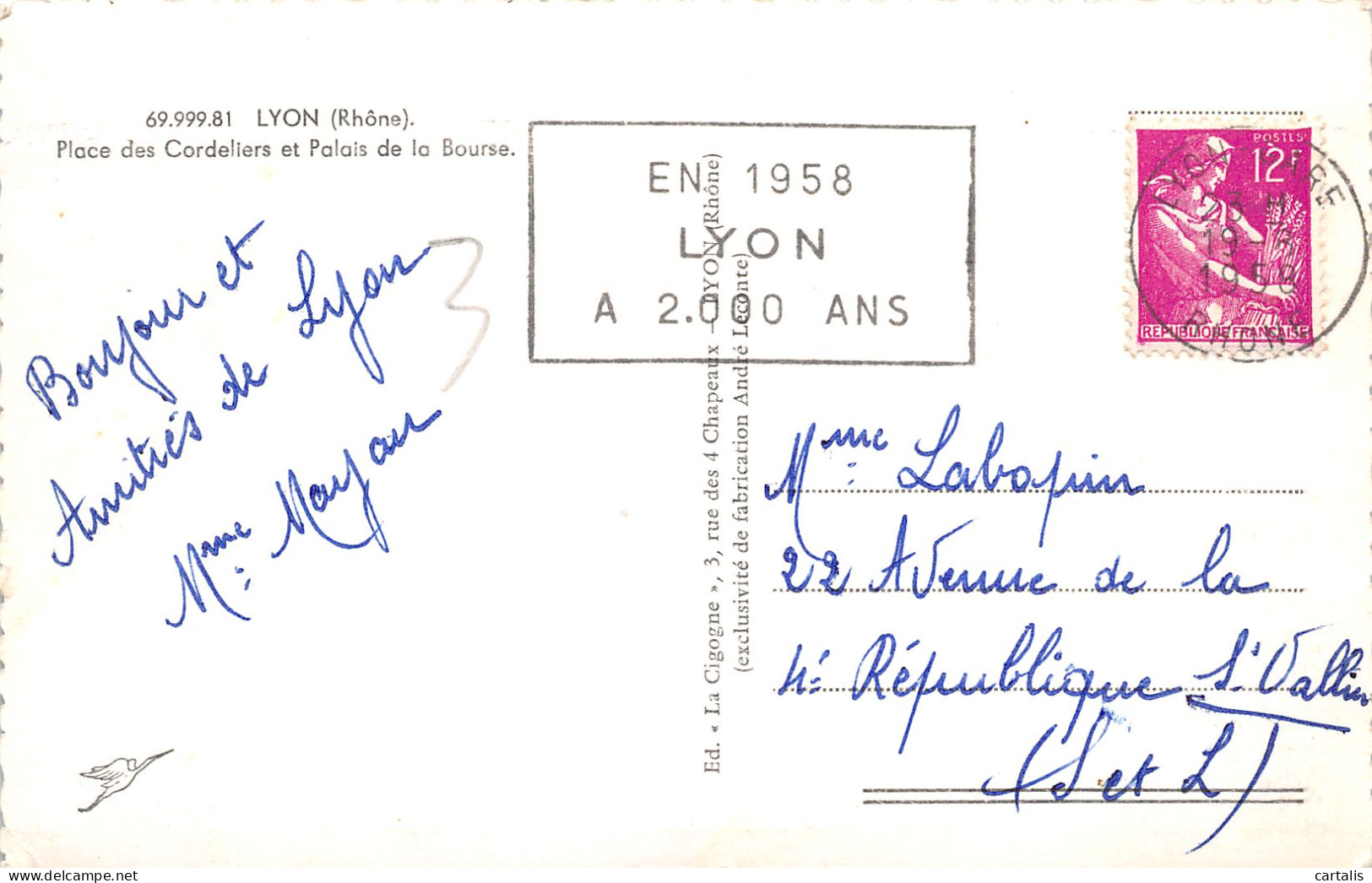 69-LYON-N°3788-E/0265 - Other & Unclassified