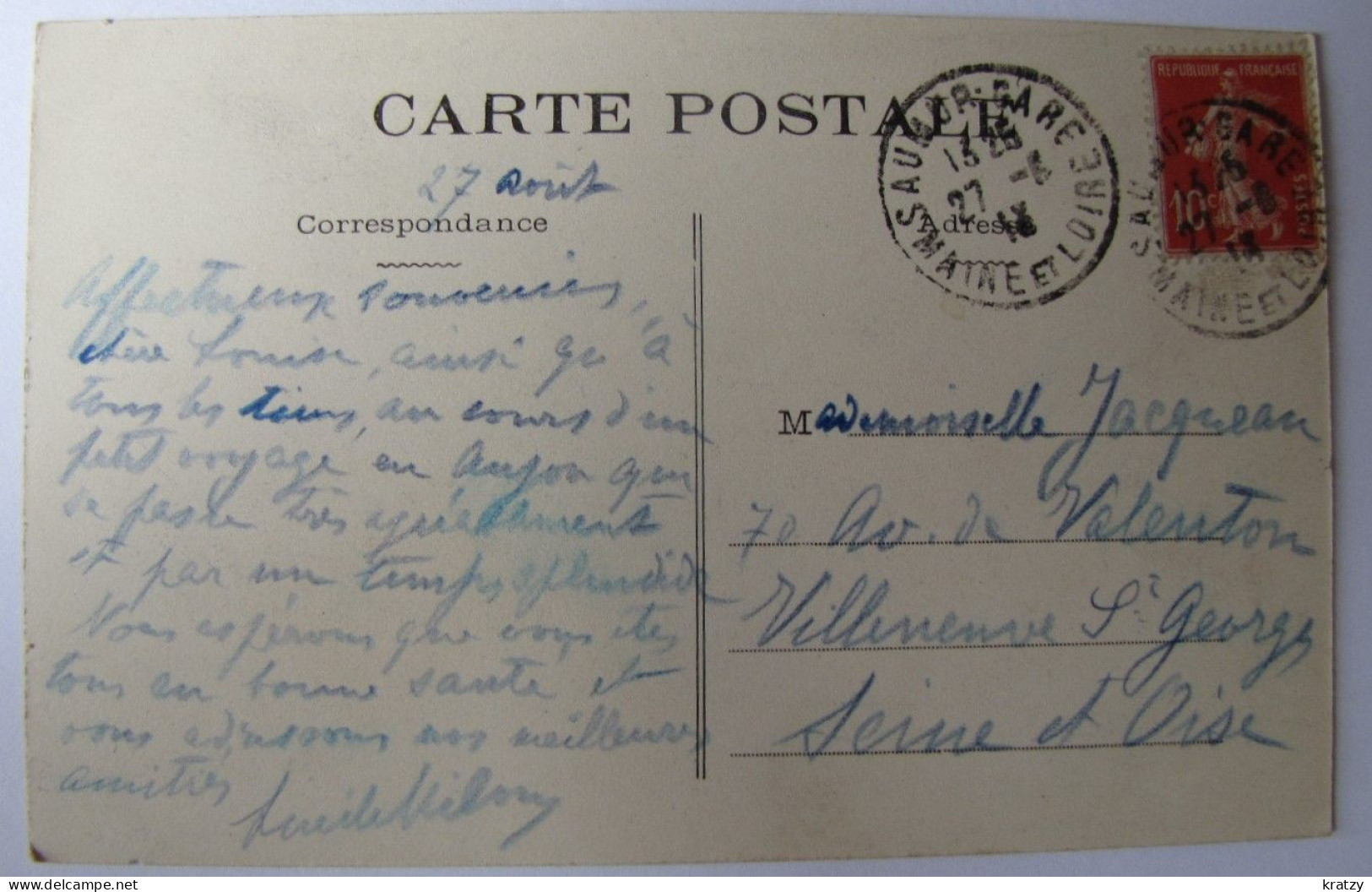 FRANCE - MAINE ET LOIRE - ROCHEFORT-sur-LOIRE - La Château De Dieuzy - 1913 - Other & Unclassified