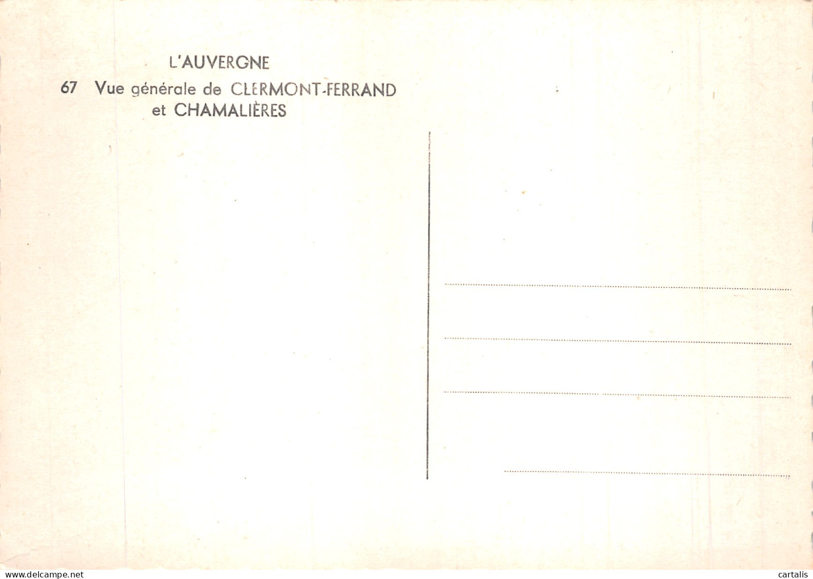 63-CLERMONT FERRAND ET CHAMALIERES-N° 4421-B/0049 - Clermont Ferrand