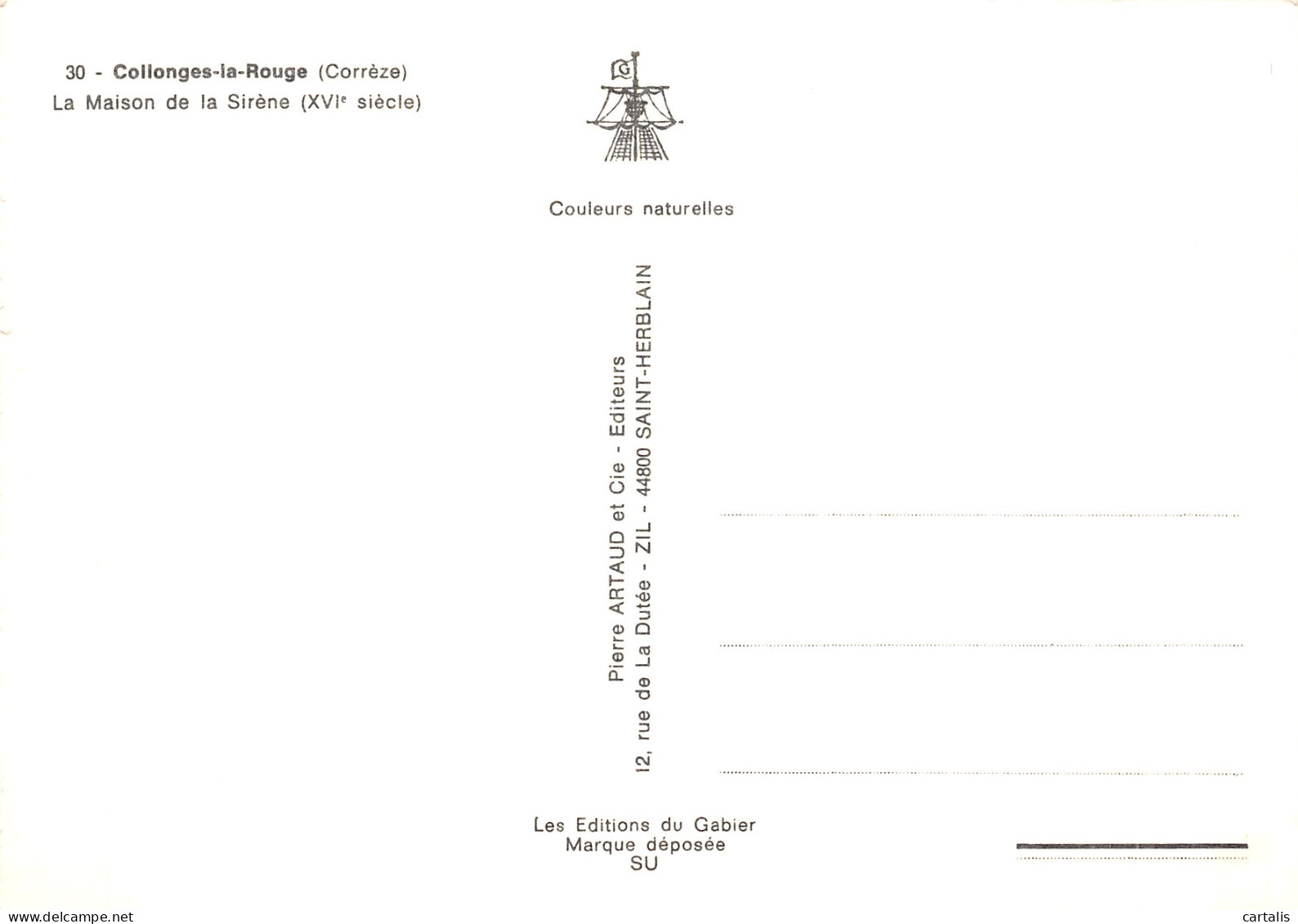 19-COLLONGES LA ROUGE-N° 4421-A/0267 - Andere & Zonder Classificatie