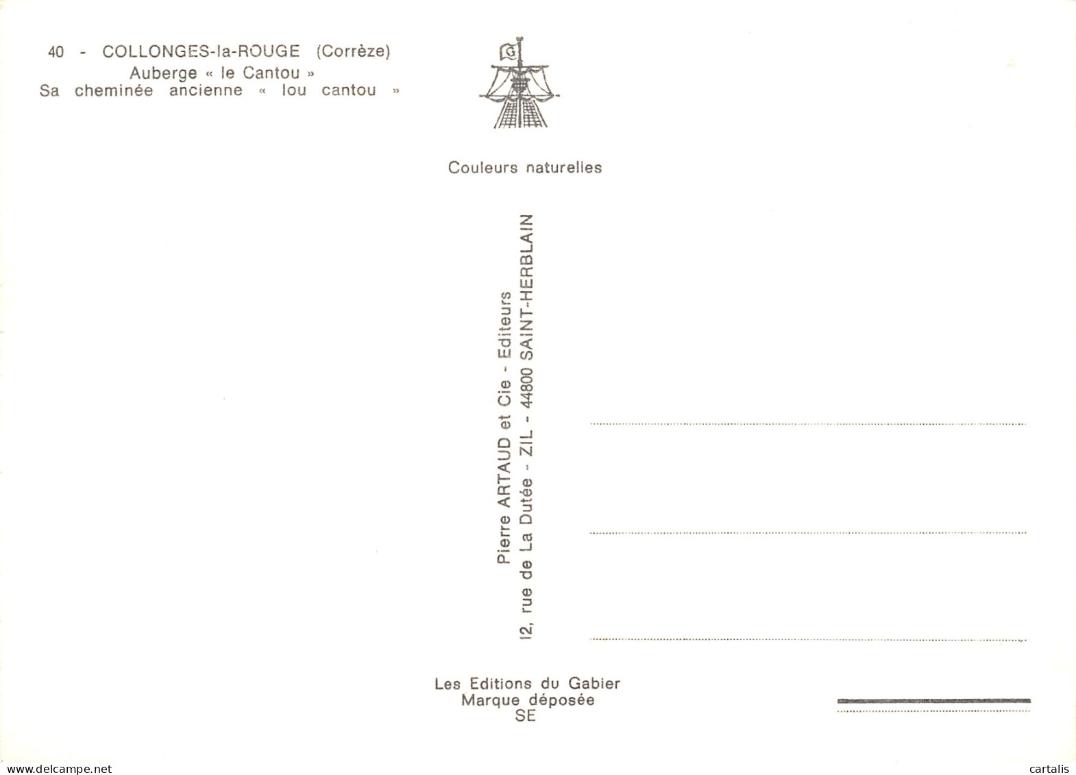 19-COLLONGES LA ROUGE-N° 4421-A/0273 - Altri & Non Classificati