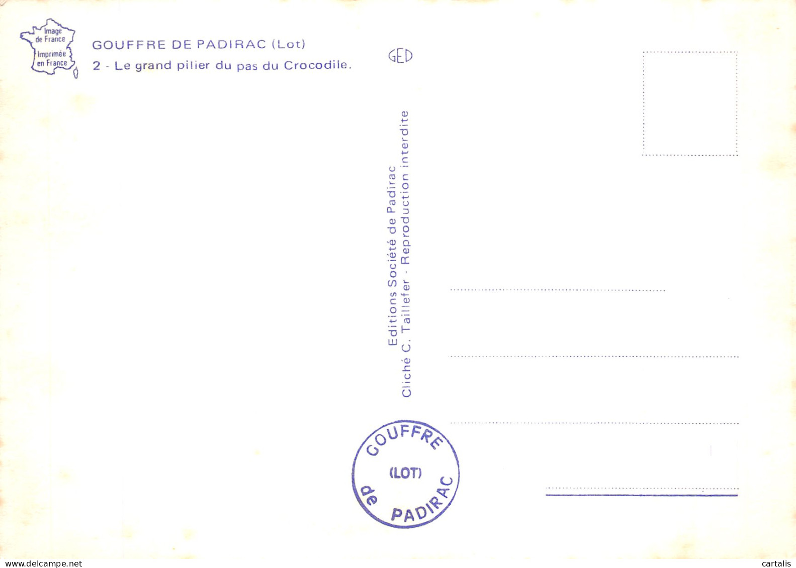 46-GOUFFRE DE PADIRAC-N° 4421-A/0169 - Other & Unclassified