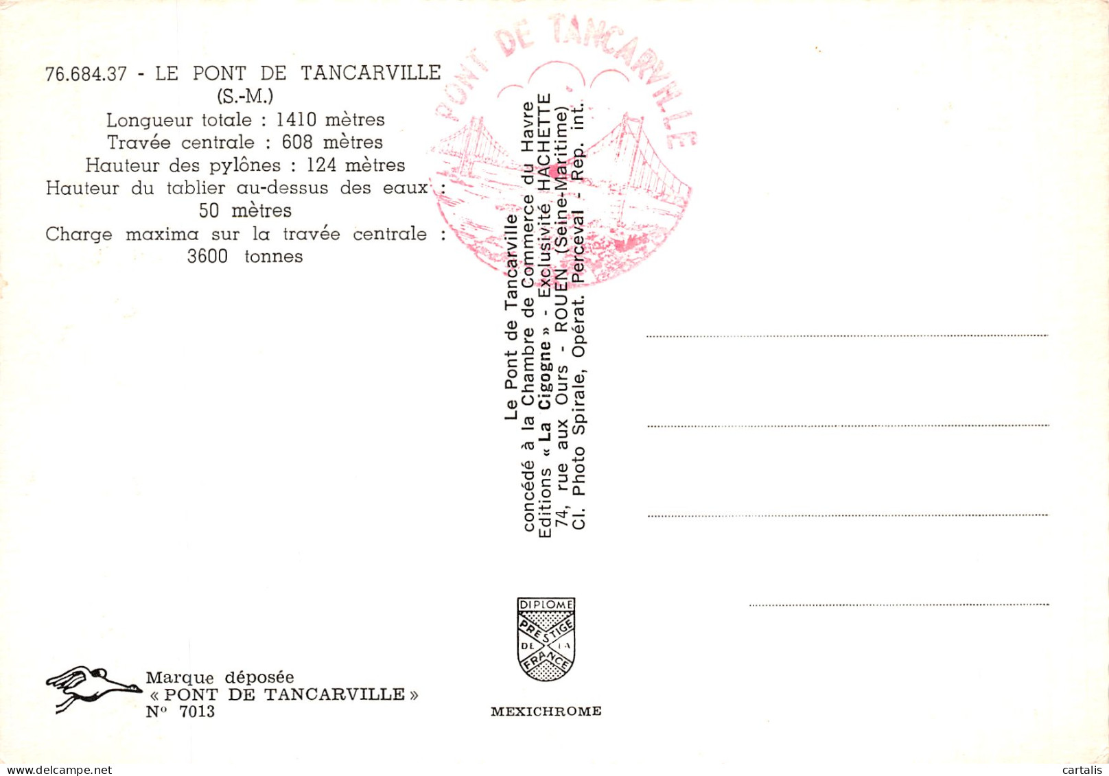 76-TANCARVILLE LE PONT-N° 4421-A/0055 - Tancarville