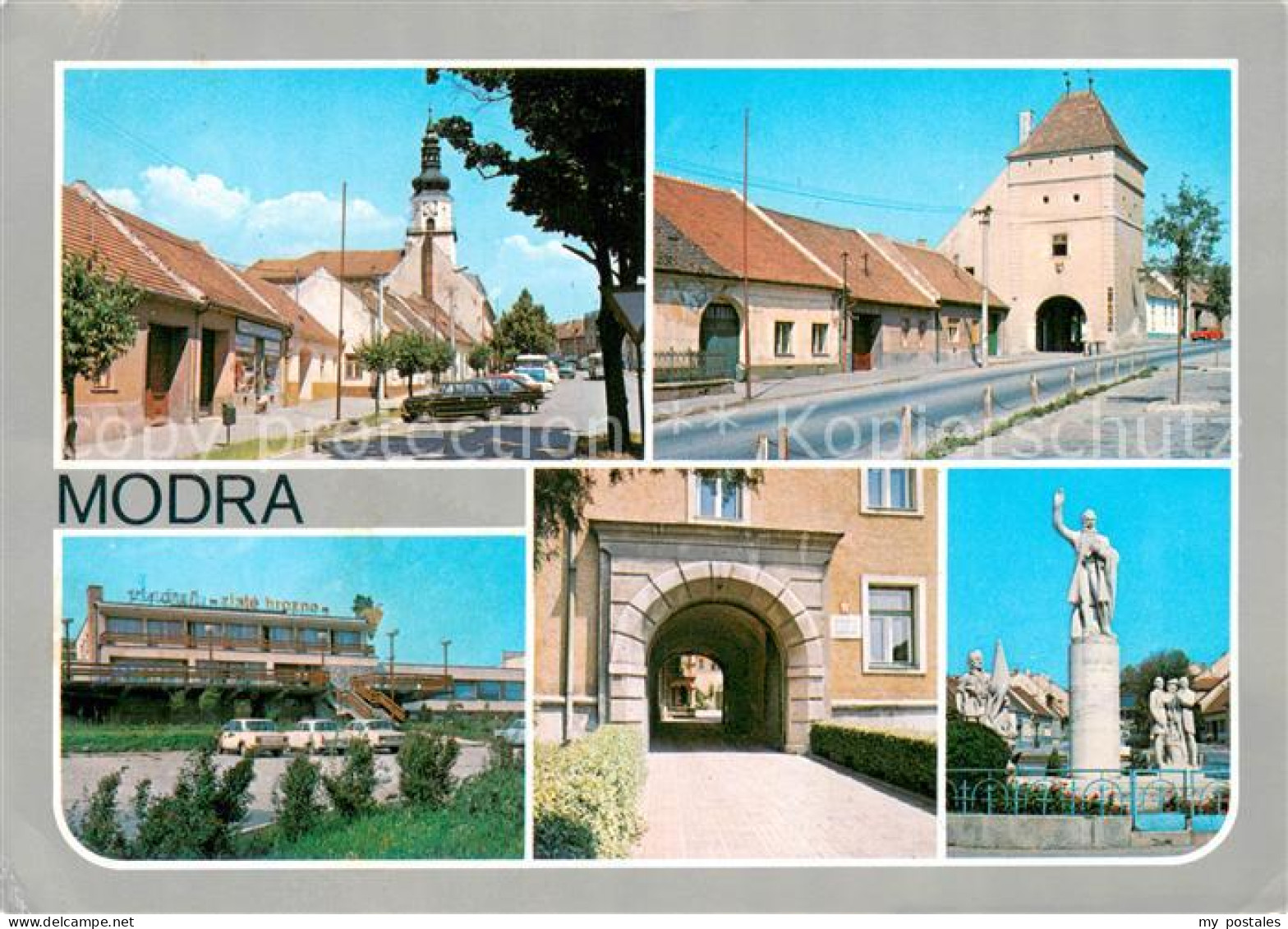 73741553 Modra Slovakia Stadtzentrum Mit Kirche Stadttor Denkmal  - Slovaquie