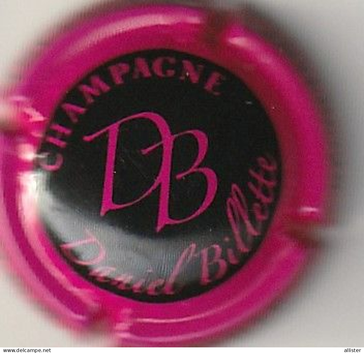 Capsule Champagne BILLETTE Daniel { N°9g : Noir Contour Fuchsia ; AUBE Urville } {S18-24} - Sonstige & Ohne Zuordnung