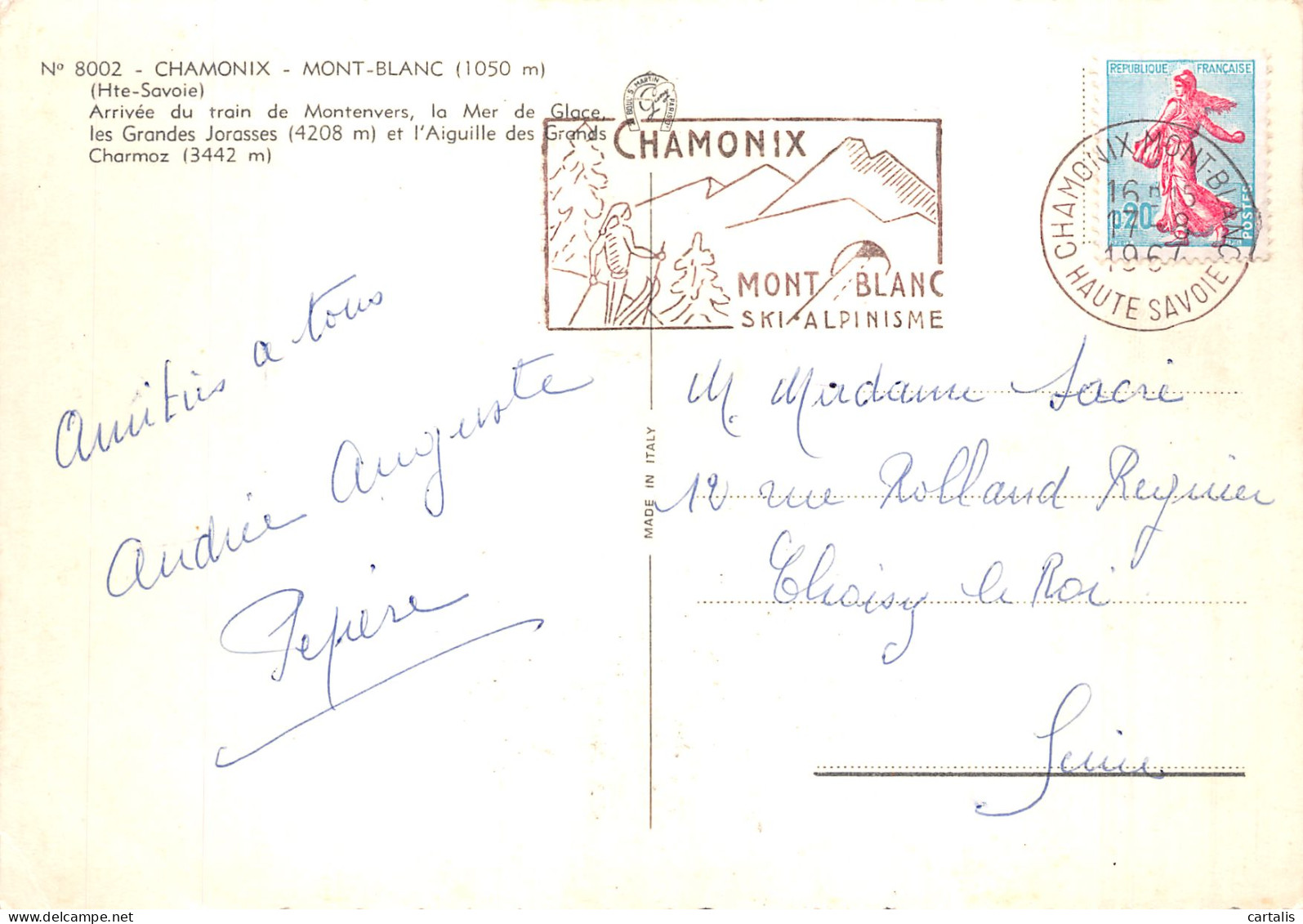 74-CHAMONIX MONT BLANC-N° 4421-D/0305 - Chamonix-Mont-Blanc