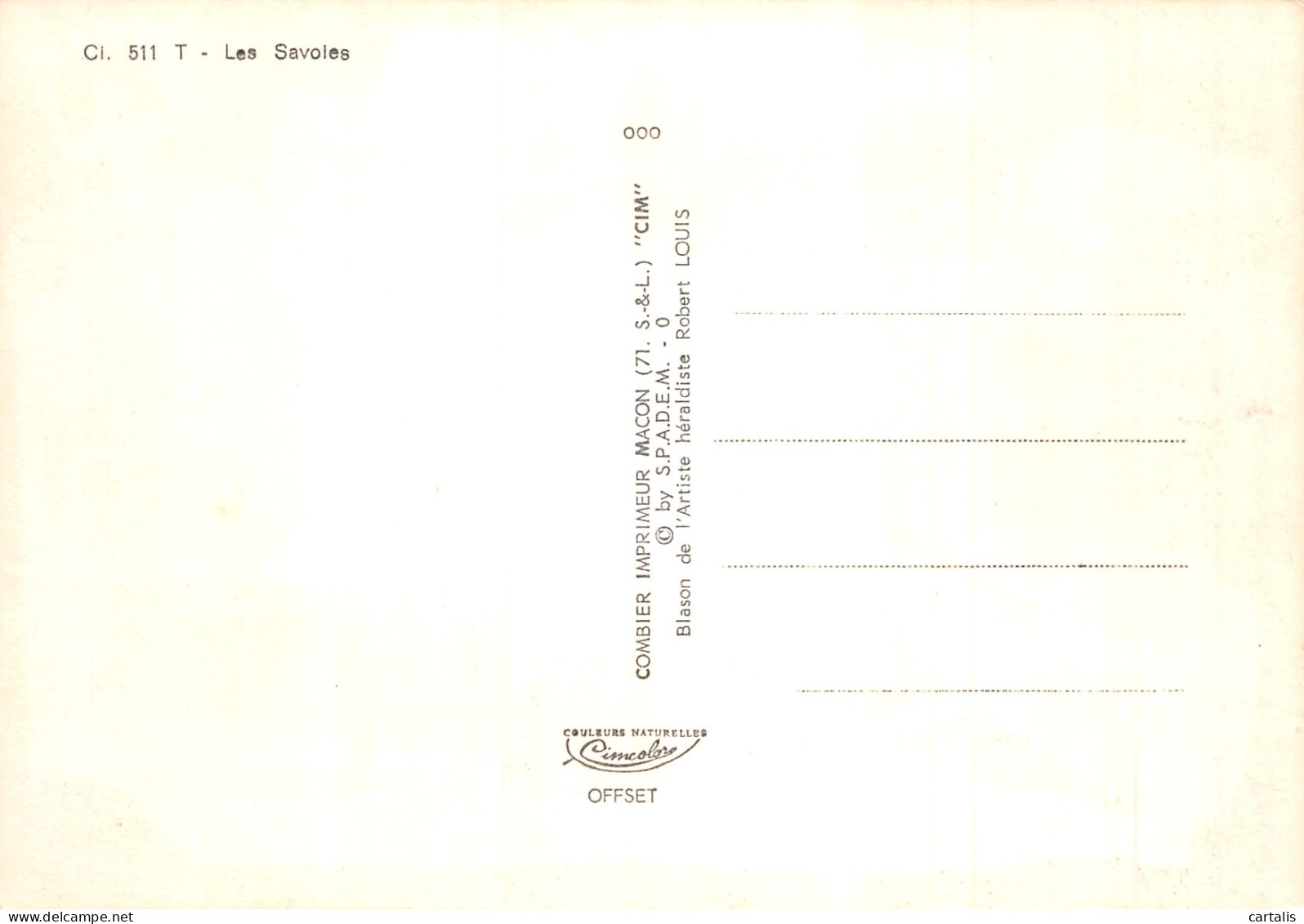 73-LES SAVOIES-N° 4421-D/0237 - Otros & Sin Clasificación