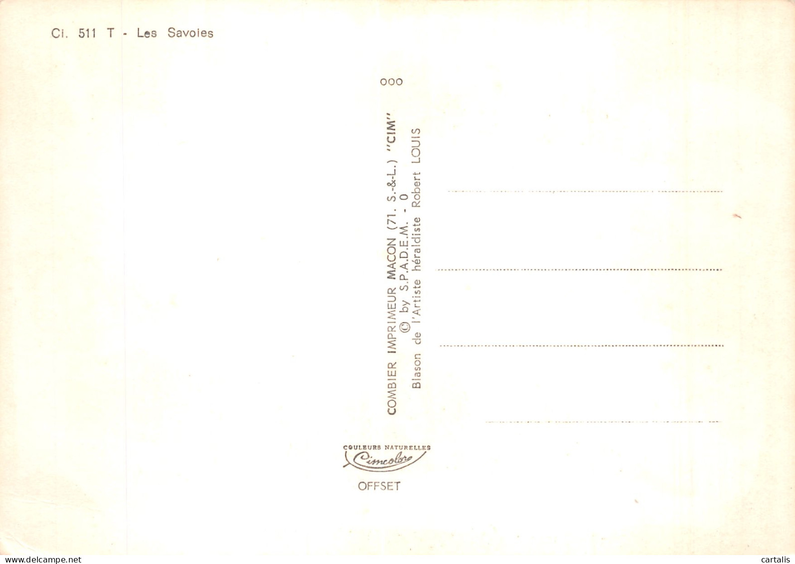 73-LES SAVOIES-N° 4421-D/0211 - Otros & Sin Clasificación