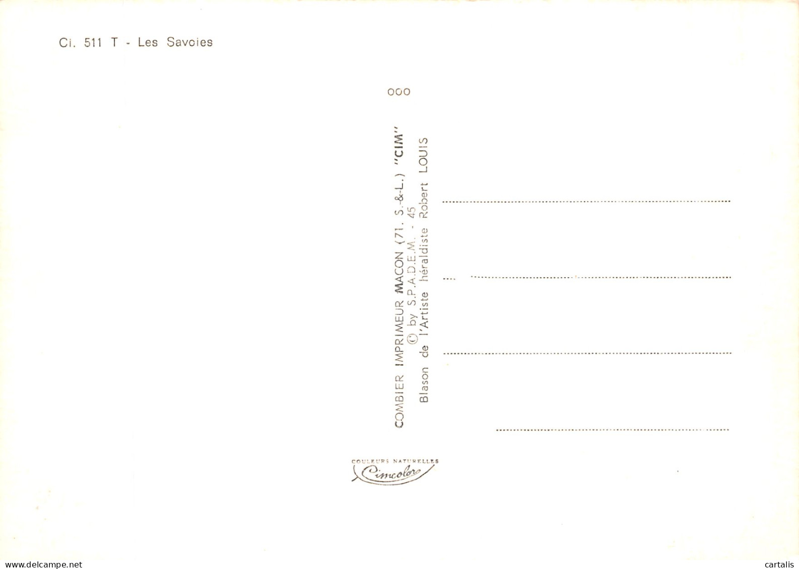 73-LES SAVOIES-N° 4421-D/0209 - Otros & Sin Clasificación