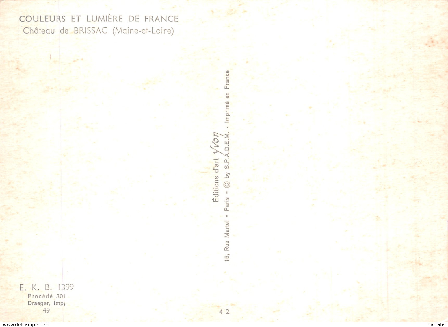49-BRISSAC LE CHATEAU-N° 4421-D/0155 - Other & Unclassified