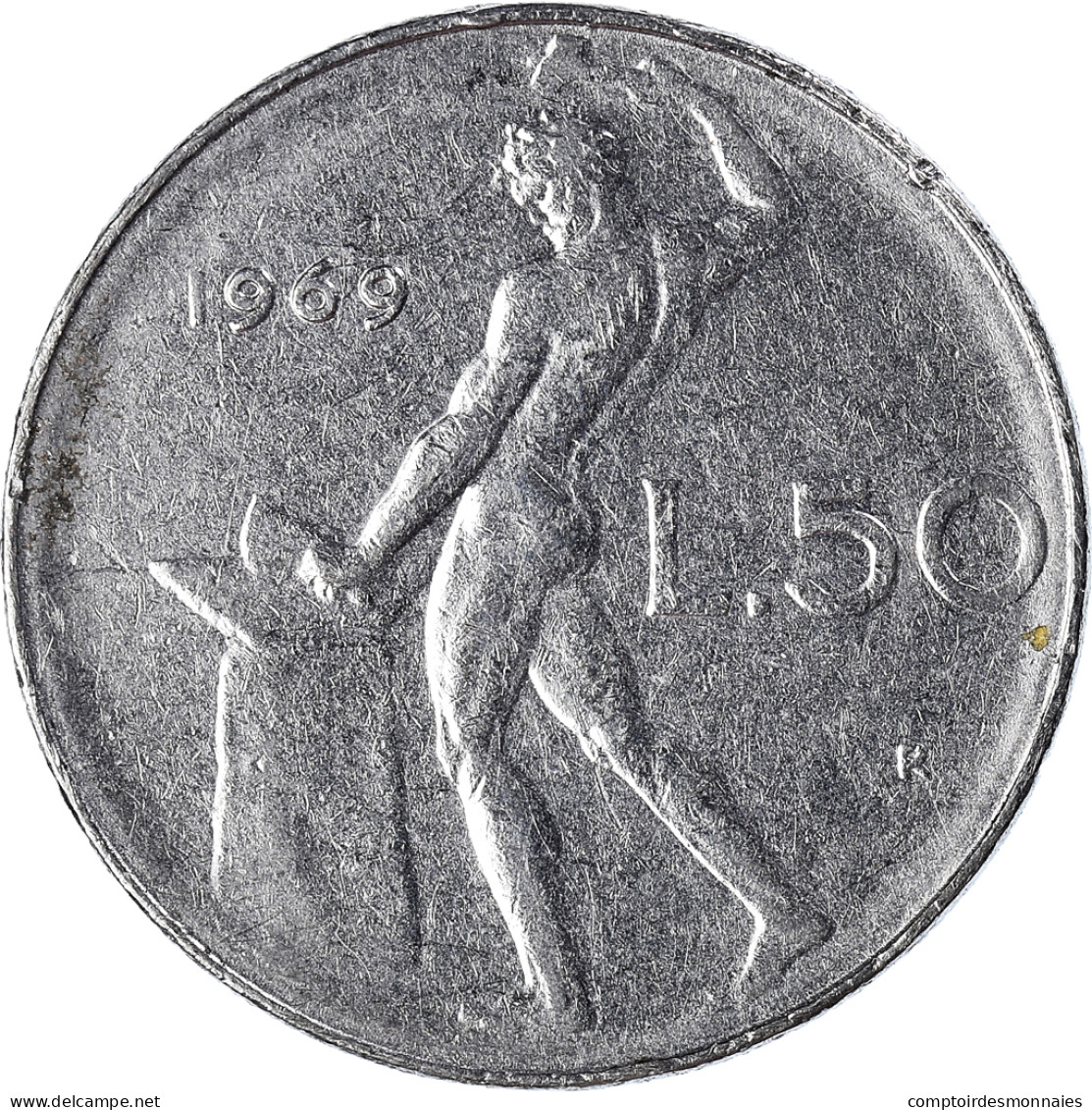 Monnaie, Italie, 50 Lire, 1969 - 50 Lire
