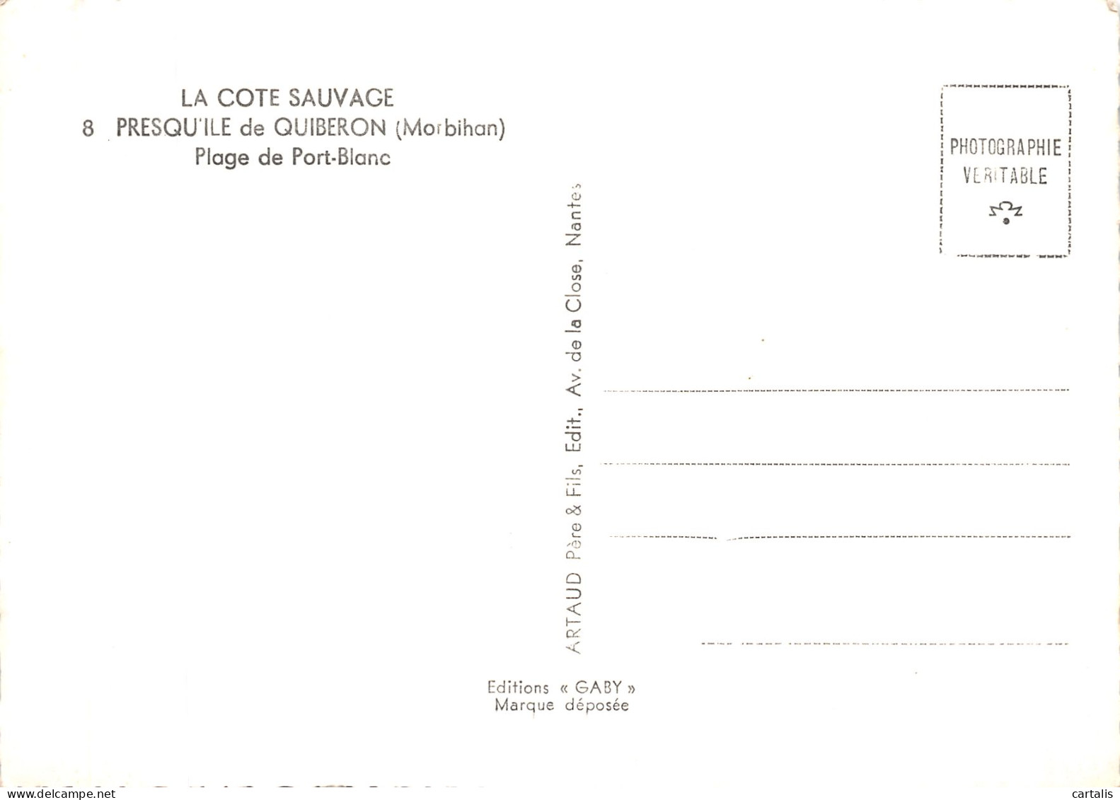 56-QUIBERON PLAGE DE PORT BLANC-N° 4421-B/0311 - Quiberon