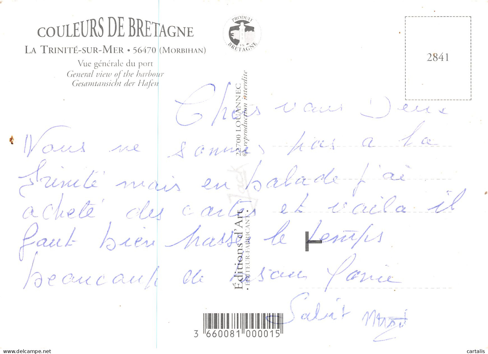 56-LA TRINITE SUR MER-N° 4421-B/0275 - La Trinite Sur Mer