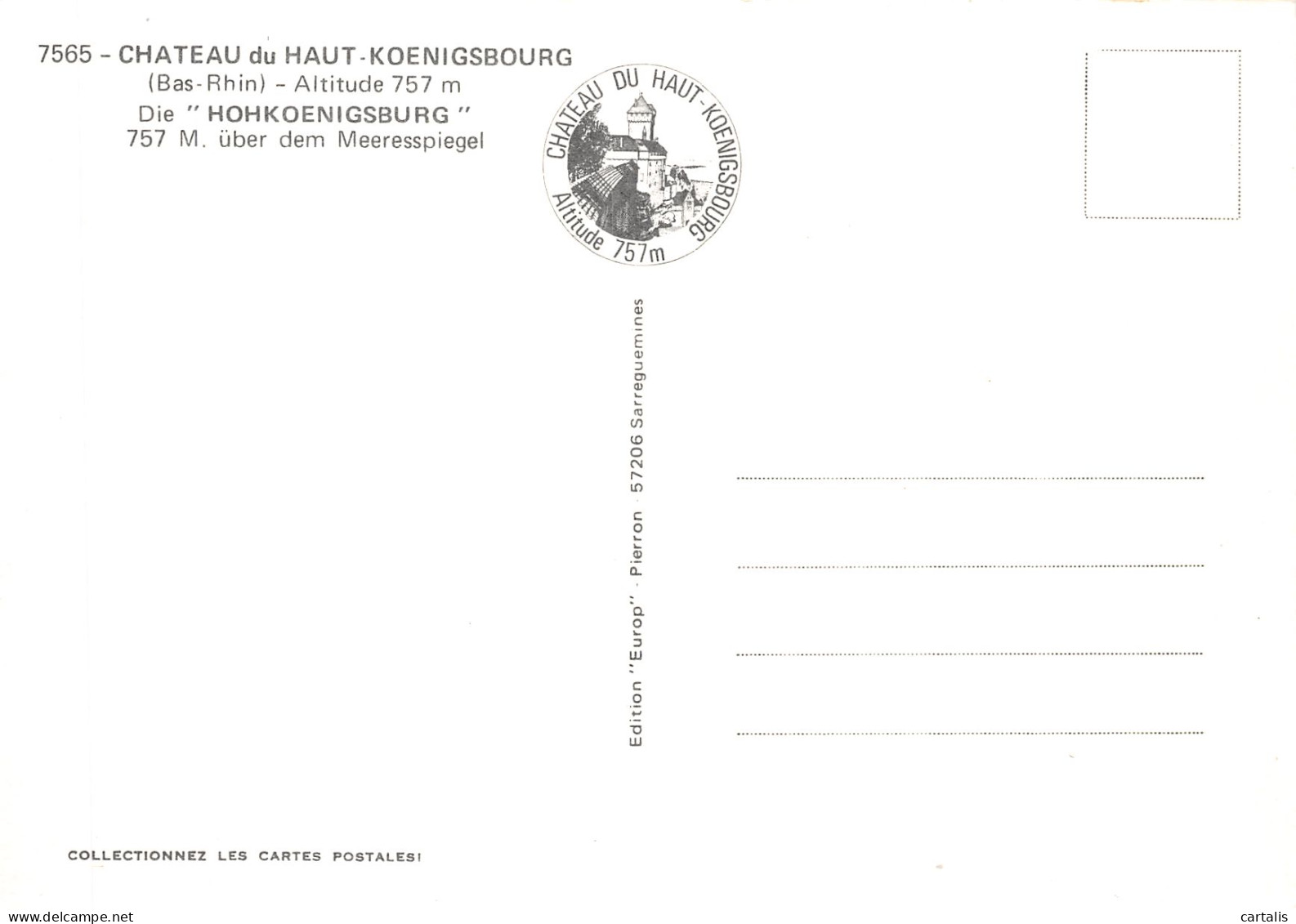 67-HAUT KOENIGSBOURG LE CHATEAU-N° 4422-C/0155 - Autres & Non Classés