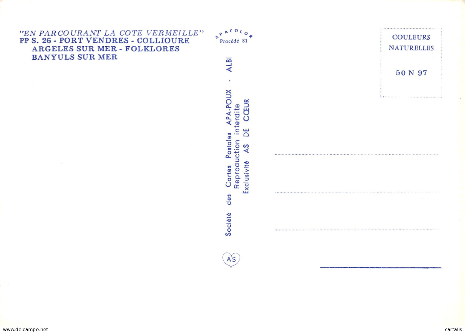 66-LA COTE VERMEILLE-N° 4422-C/0063 - Otros & Sin Clasificación