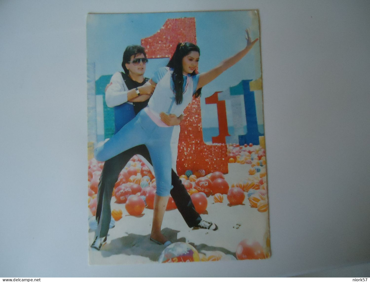 INDIA   POSTCARDS  DANCE    JEETENDRA-RADHA    FOR MORE PURHASES 10% DISCOUNT - Indien