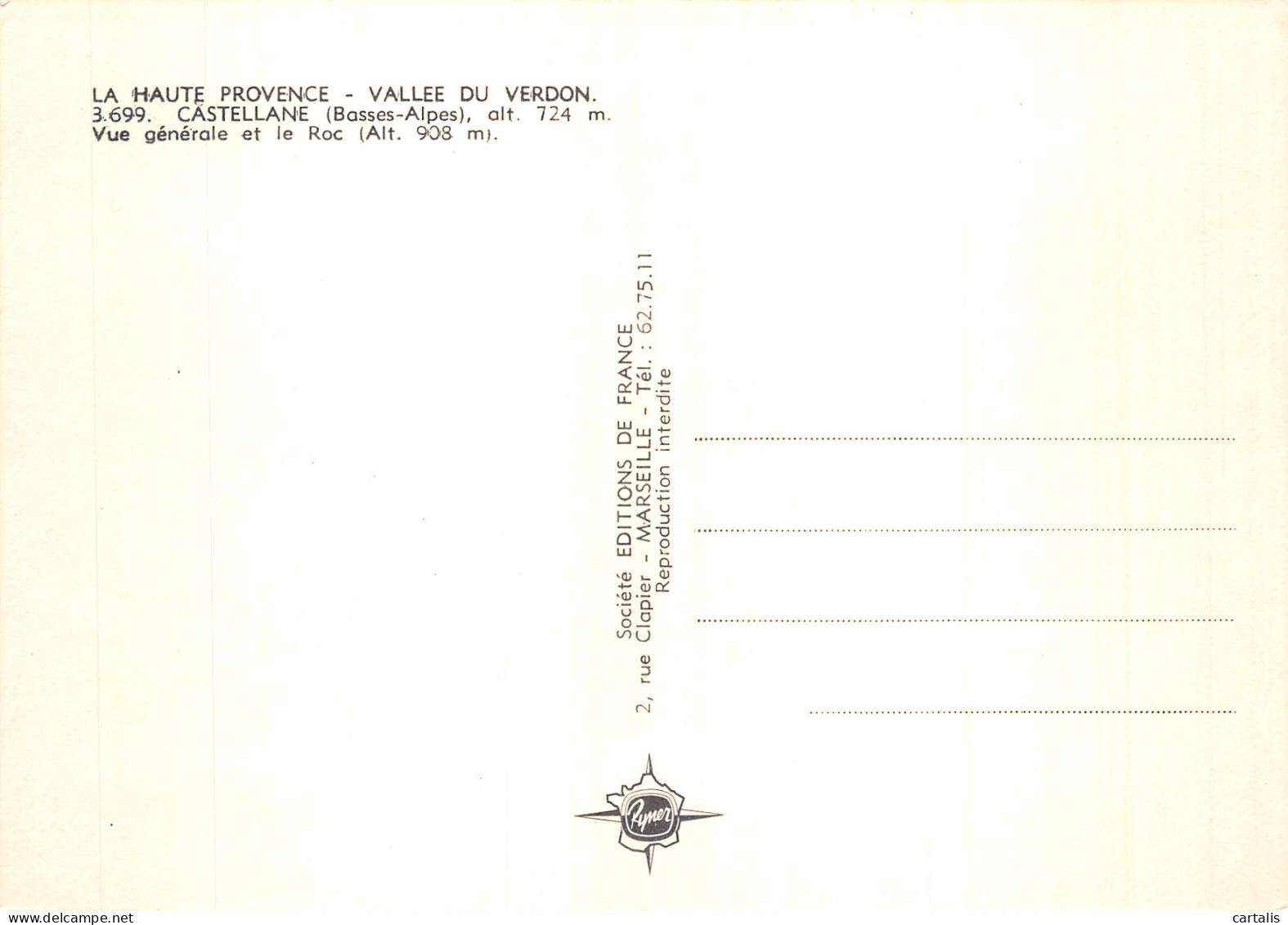 04-CASTELLANE-N° 4422-B/0325 - Castellane