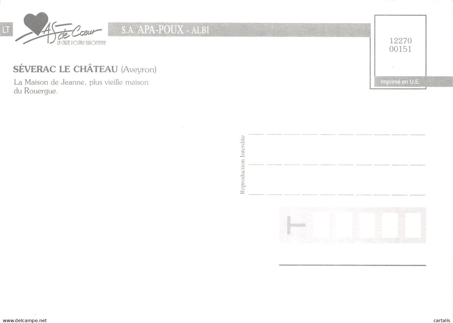 12-SEVERAC LE CHATEAU-N° 4422-B/0311 - Other & Unclassified