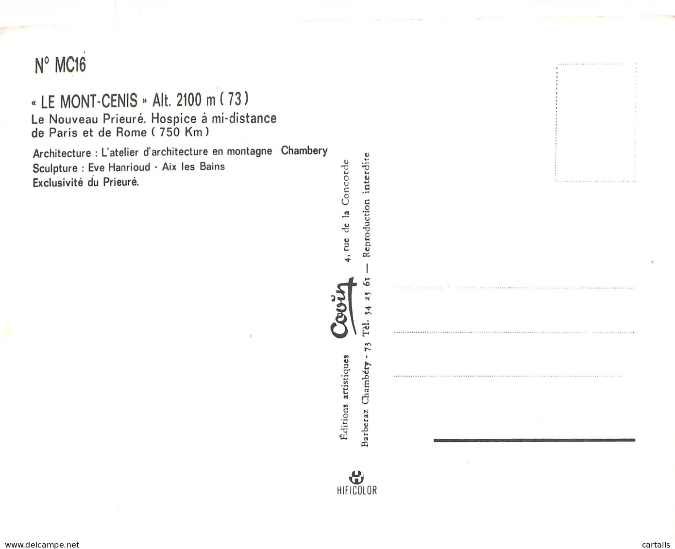 73-LE MONT CENIS-N° 4422-B/0149 - Otros & Sin Clasificación