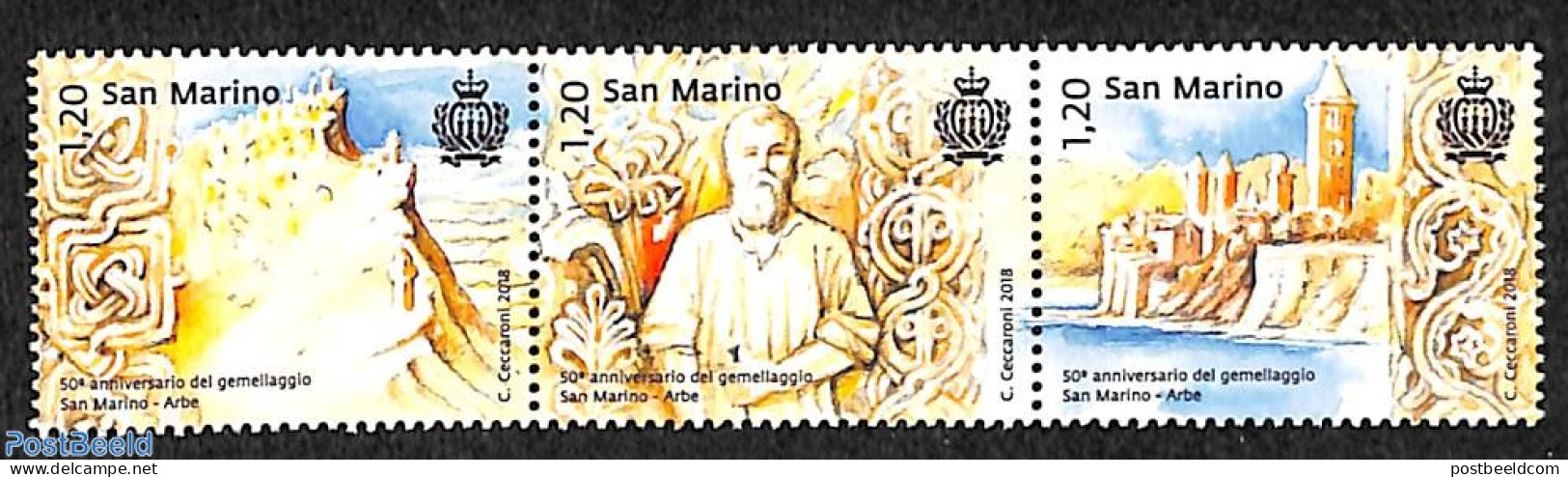San Marino 2018 San Marino-Arbe 3v [::], Mint NH - Nuevos