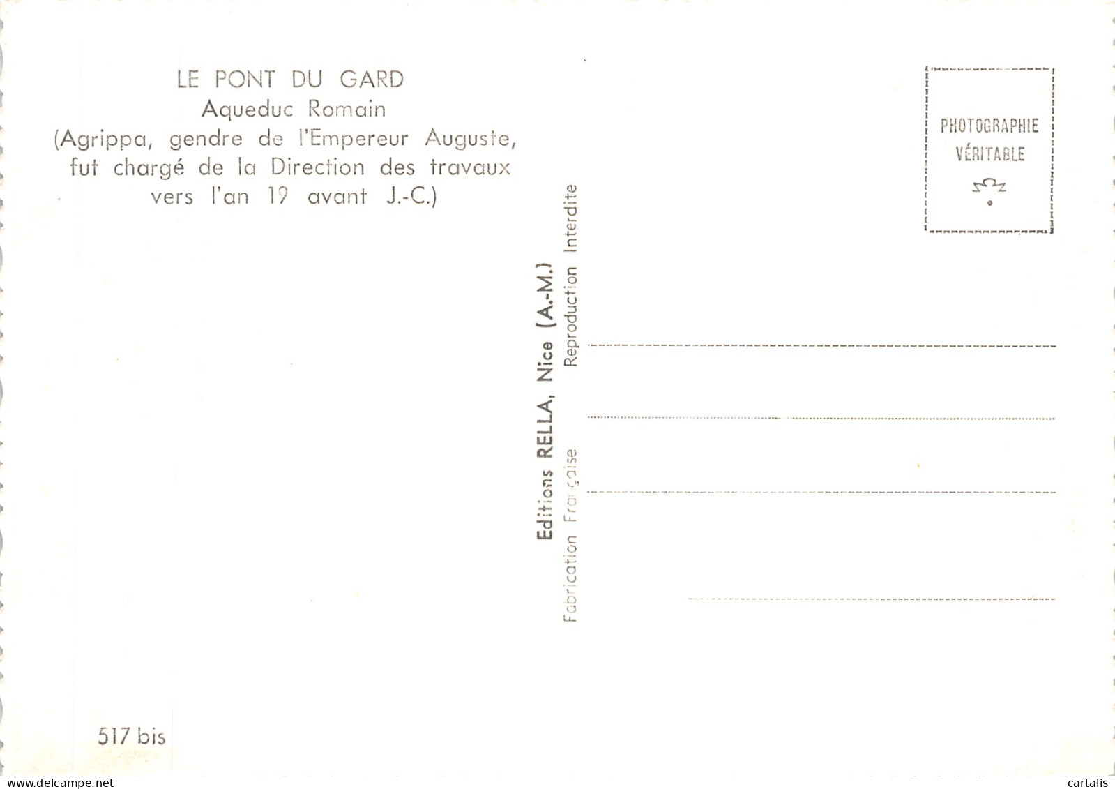 30-LE PONT DU GARD-N° 4422-B/0005 - Andere & Zonder Classificatie