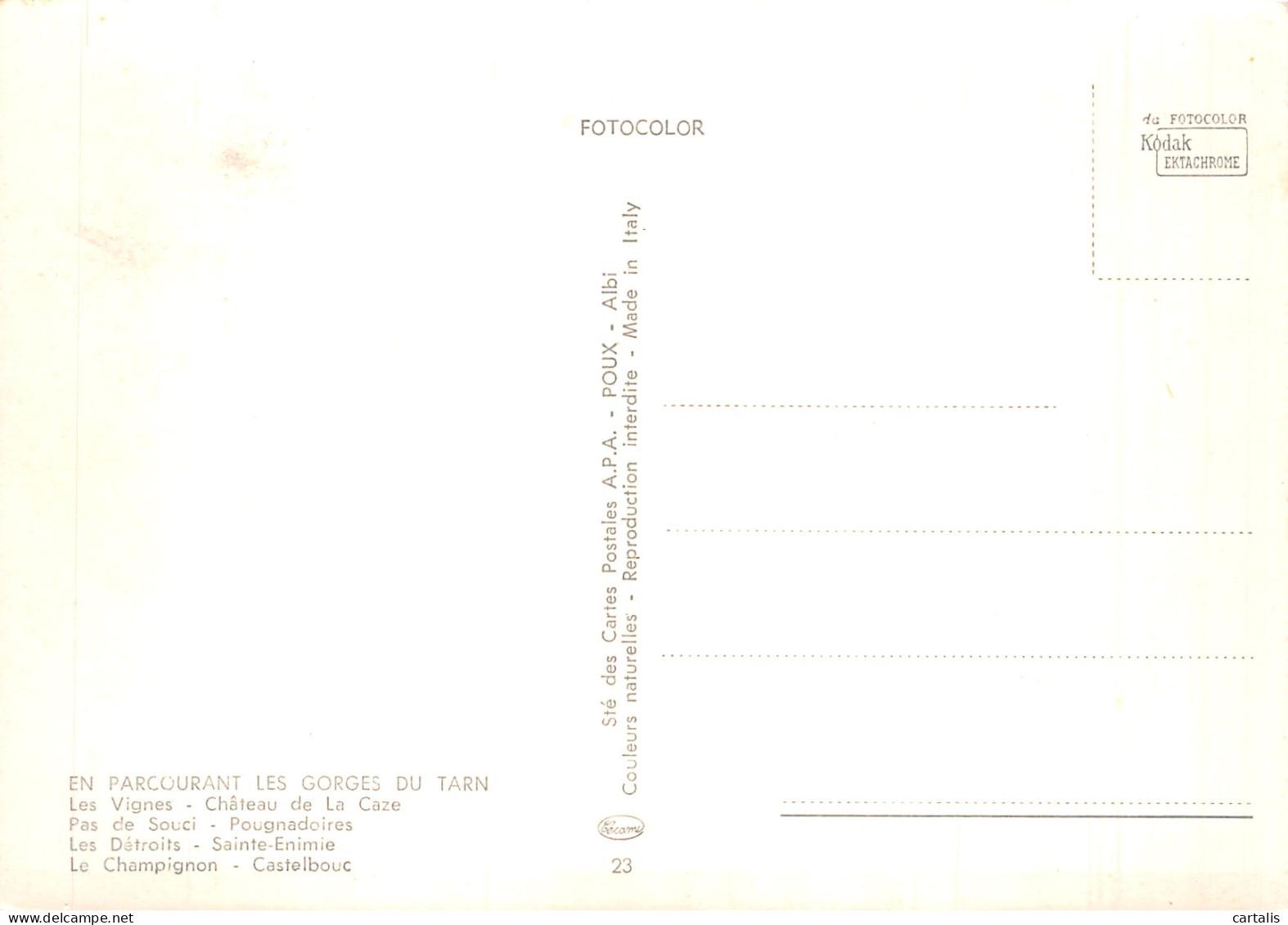 48-LES GORGES DU TARN-N° 4422-A/0191 - Sonstige & Ohne Zuordnung