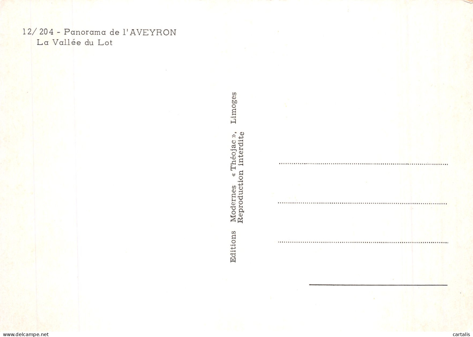 12-VALLEE DU LOT PANORAMA DE L AVEYRON-N° 4422-A/0097 - Sonstige & Ohne Zuordnung