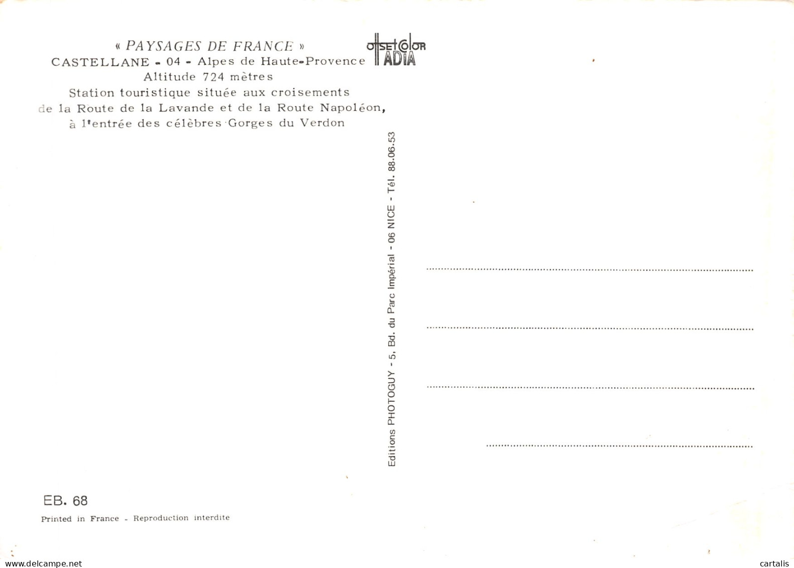 04-CASTELLANE-N° 4422-A/0081 - Castellane