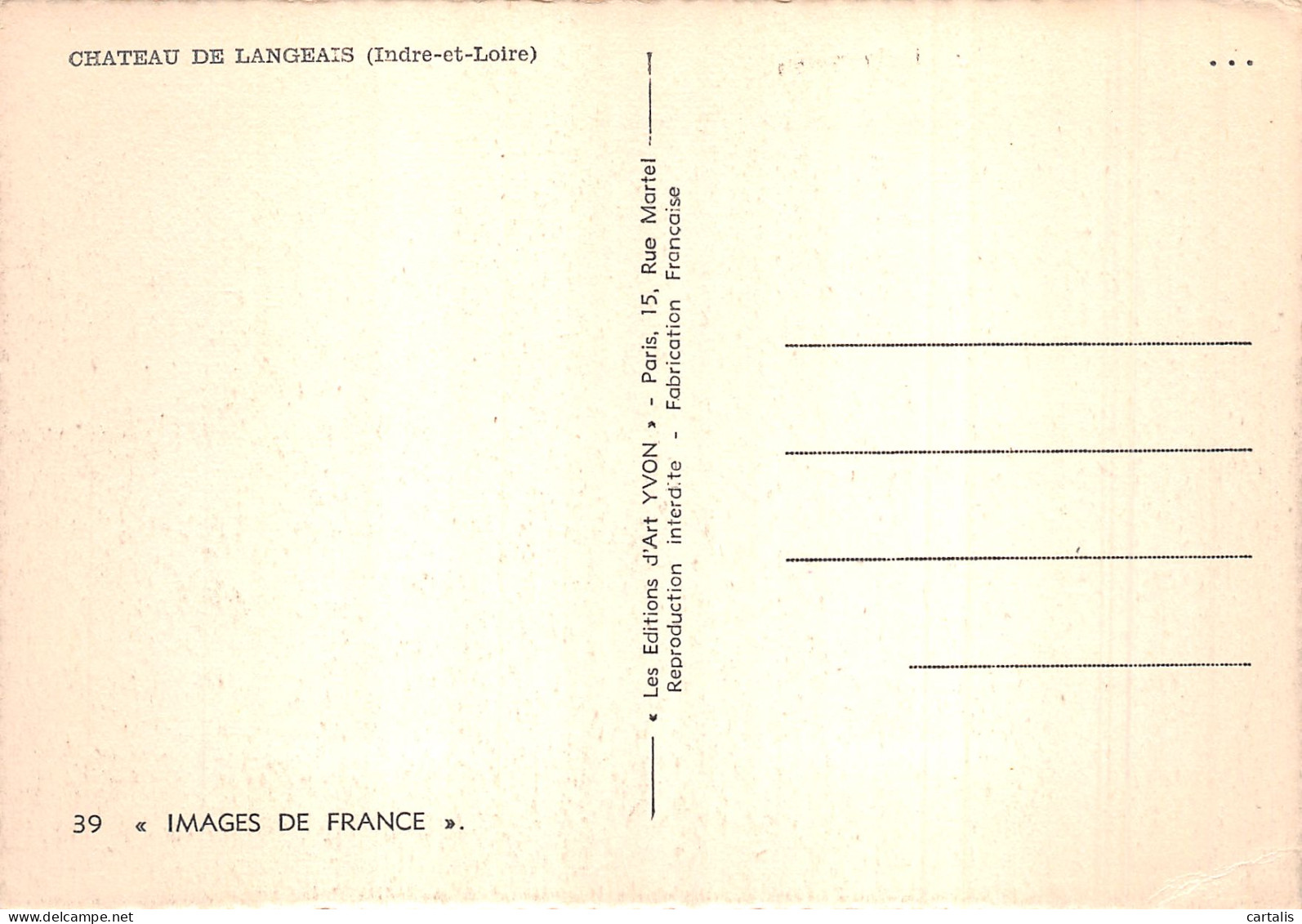 37-LANGEAIS LE CHATEAU-N° 4423-A/0341 - Langeais